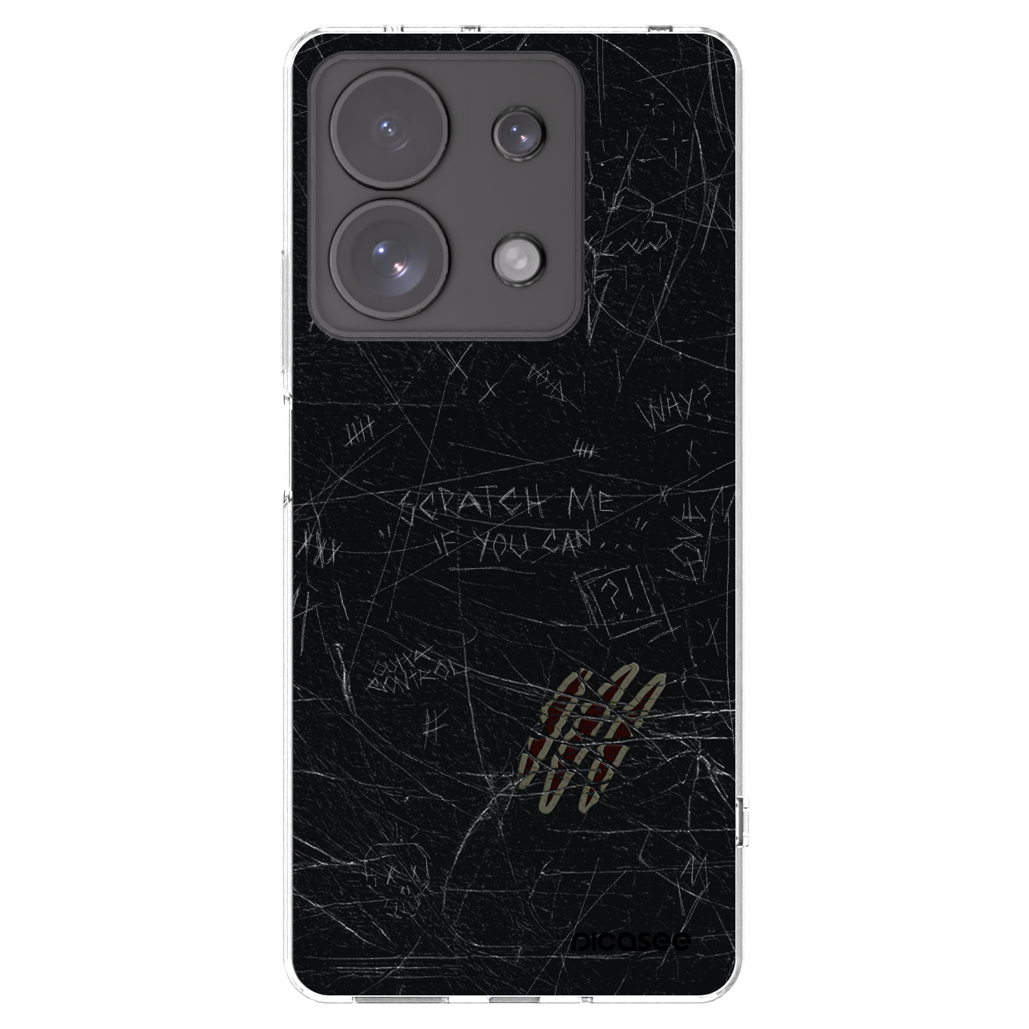 Silikónový prehľadný obal pre Xiaomi Redmi Note 13 Pro 4G - SCRATCH
