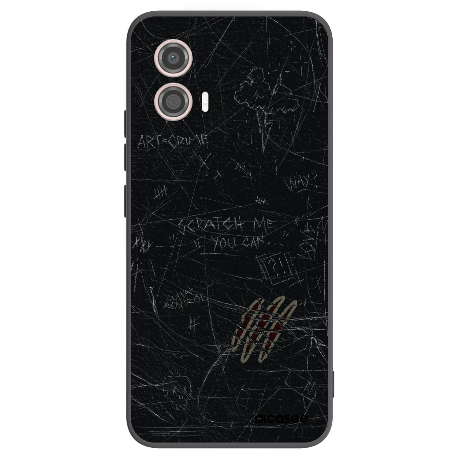 Picasee silikónový čierny obal pre Motorola Moto G53 5G - SCRATCH