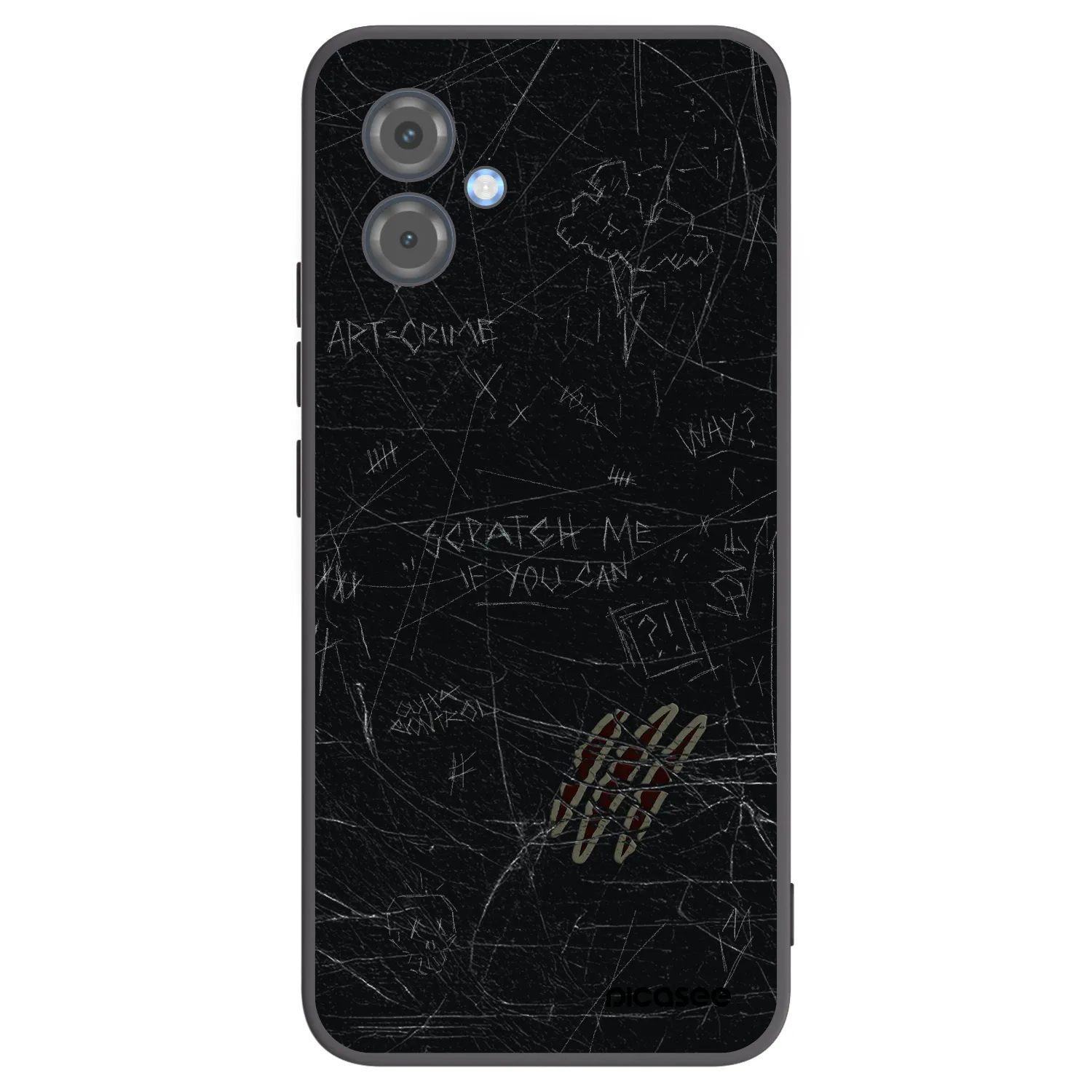 Picasee silikónový čierny obal pre Motorola Moto G14 - SCRATCH
