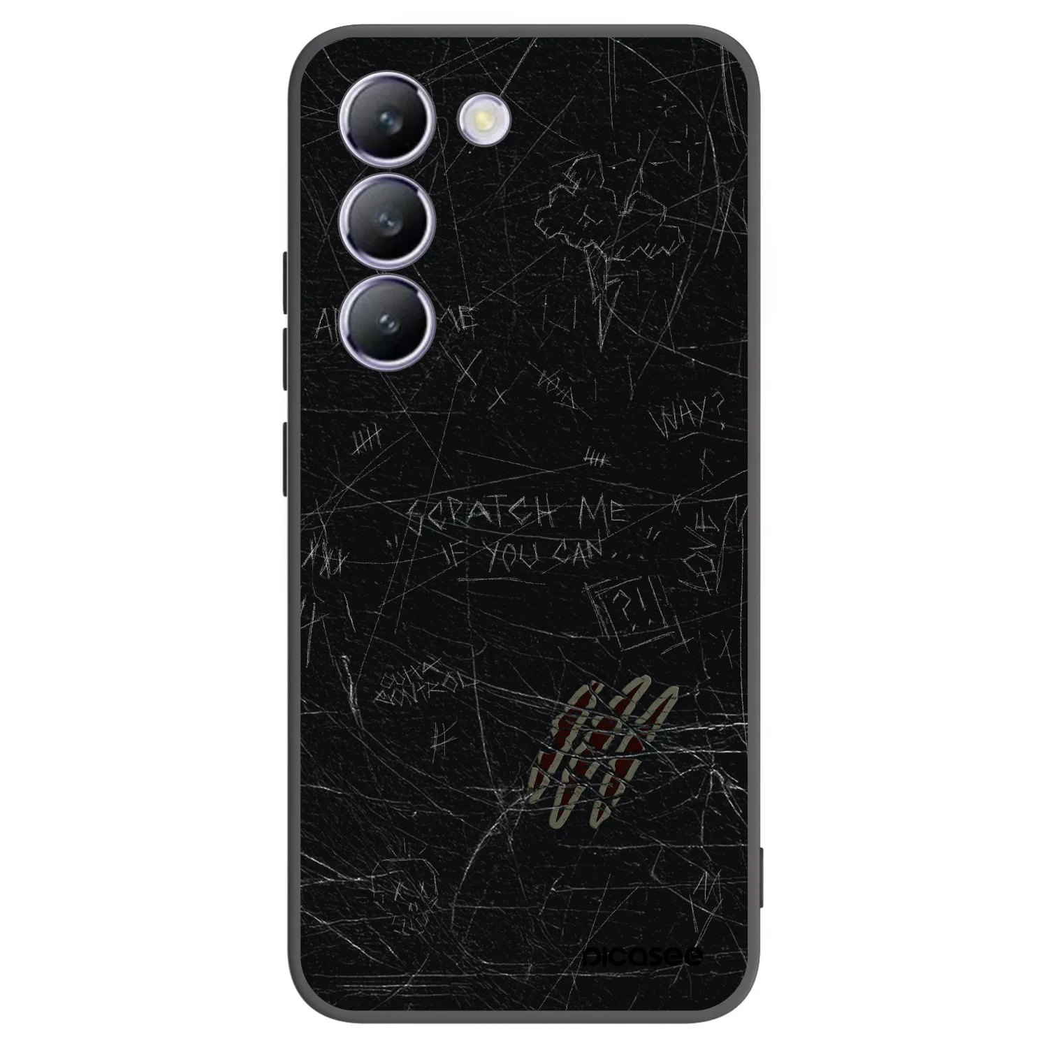 Picasee silikónový čierny obal pre Vivo V40 SE 5G - SCRATCH