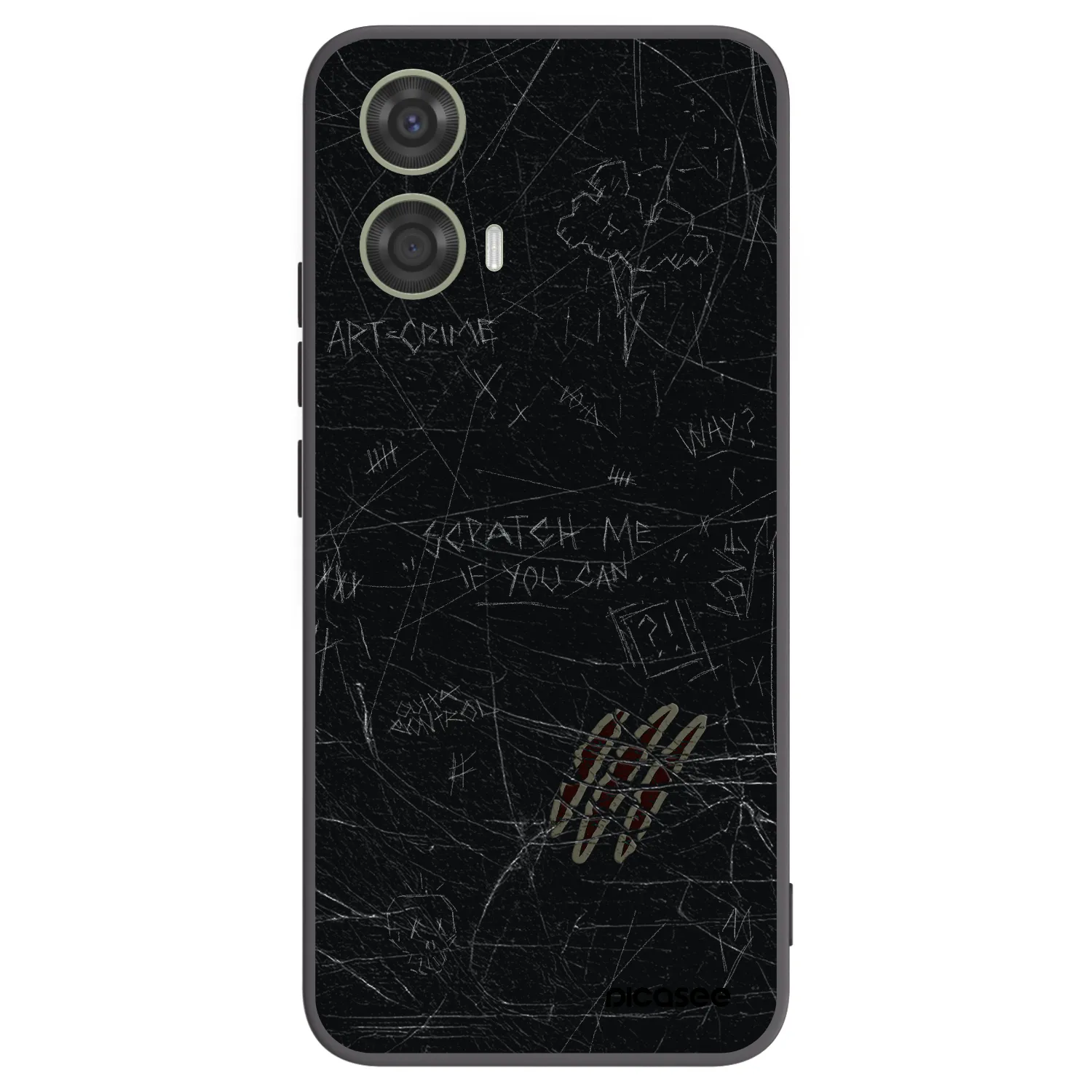 Picasee silikónový čierny obal pre Motorola Moto G24 - SCRATCH