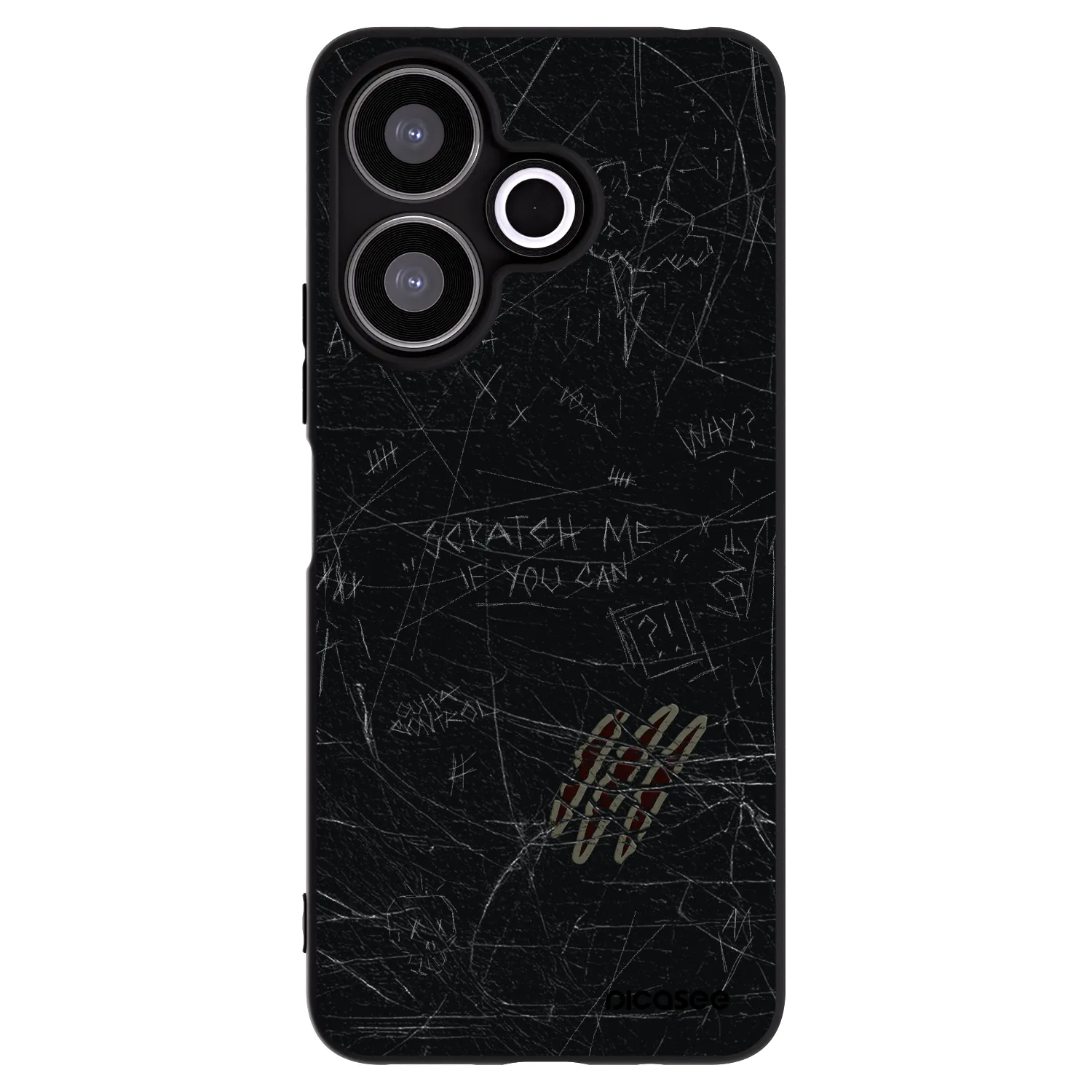 Picasee silikónový čierny obal pre Xiaomi Redmi 13 4G - SCRATCH