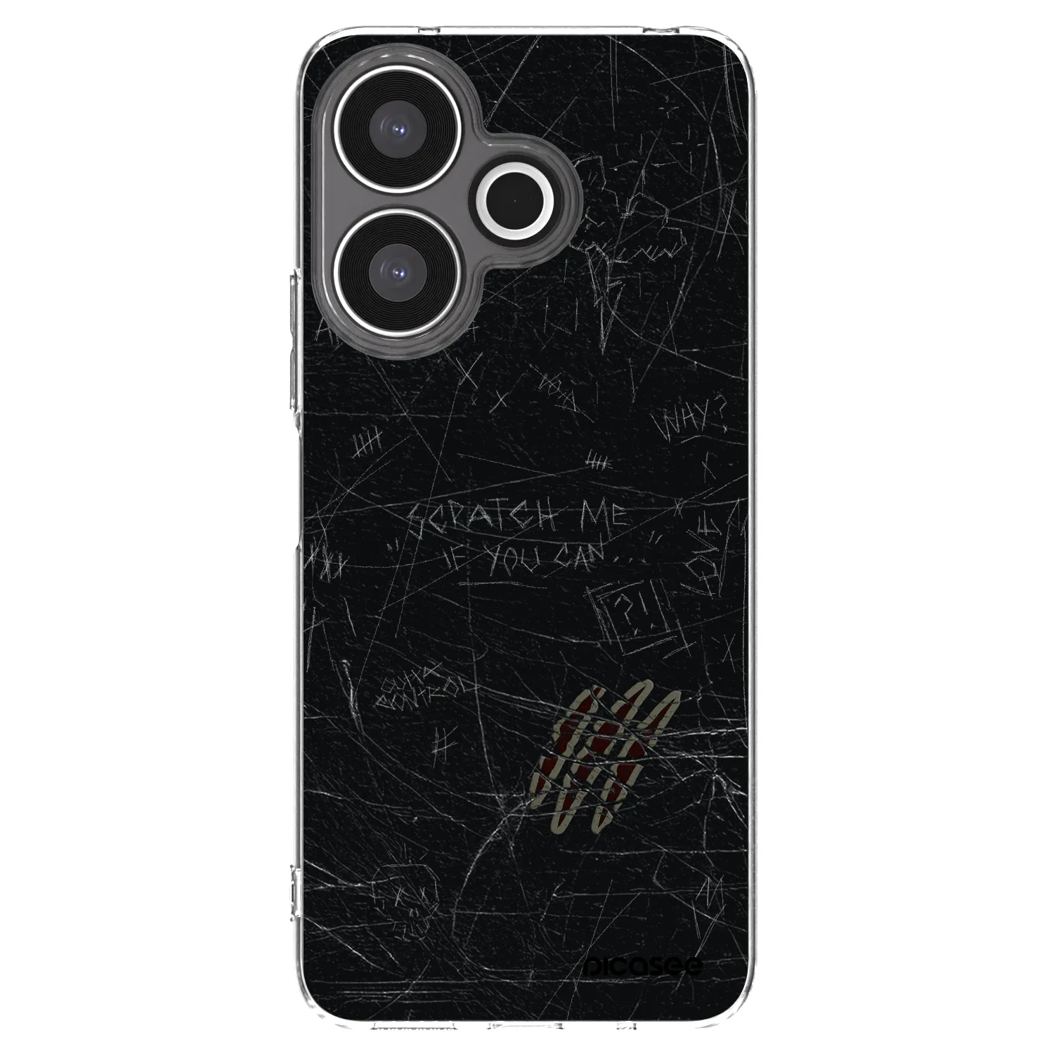 Picasee silikónový prehľadný obal pre Xiaomi Redmi 13 4G - SCRATCH