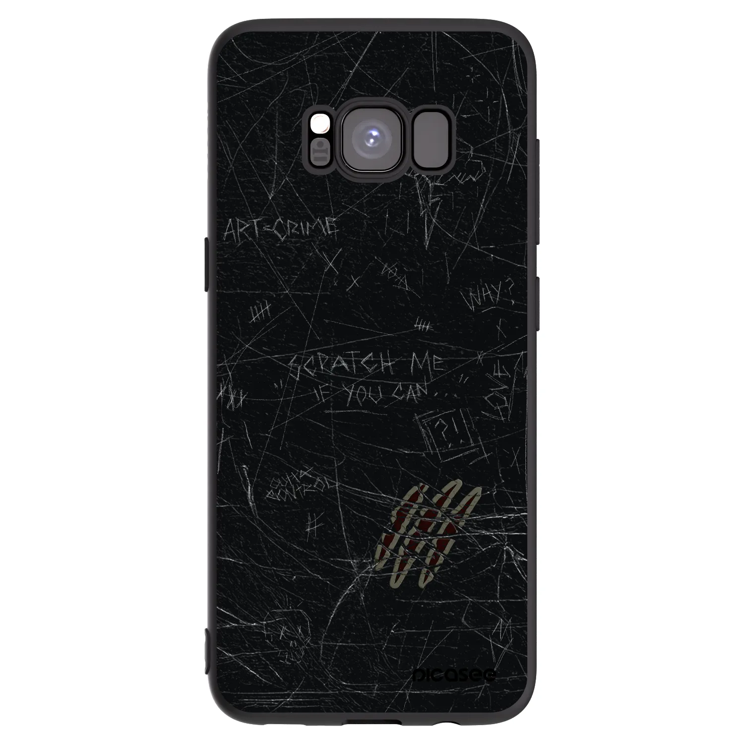 Picasee silikónový čierny obal pre Samsung Galaxy S8 G950F - SCRATCH