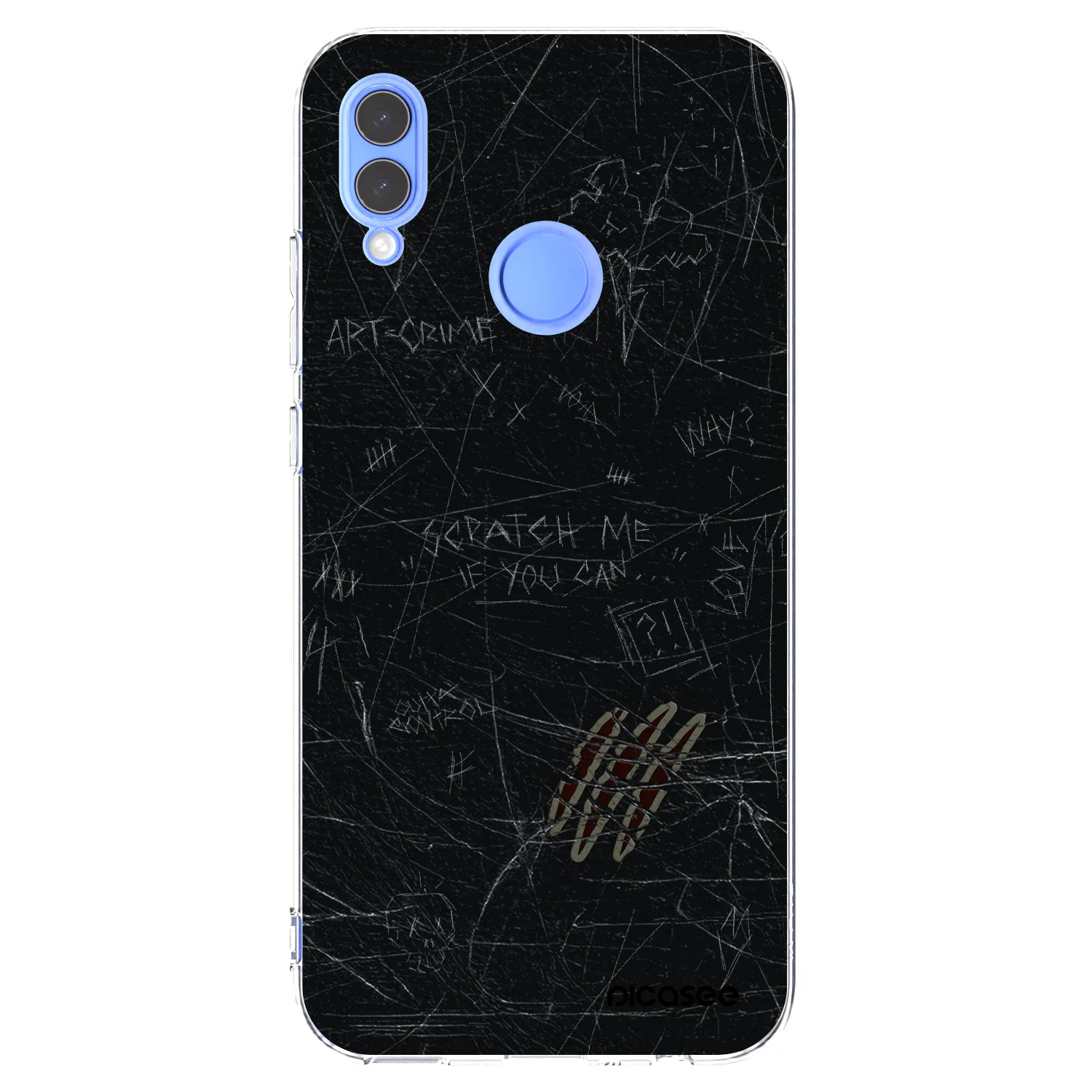 Picasee silikónový prehľadný obal pre Huawei P Smart 2019 - SCRATCH