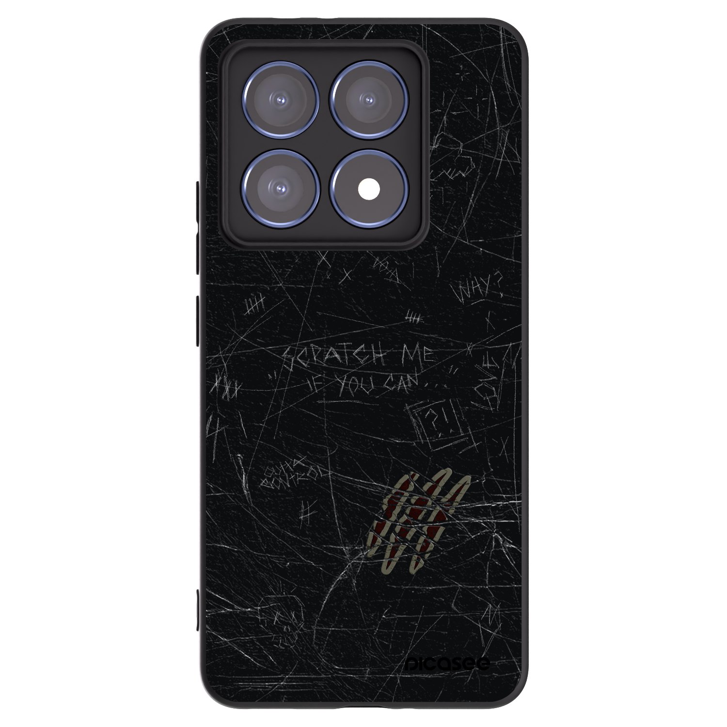 Picasee silikónový čierny obal pre Xiaomi 14T Pro - SCRATCH