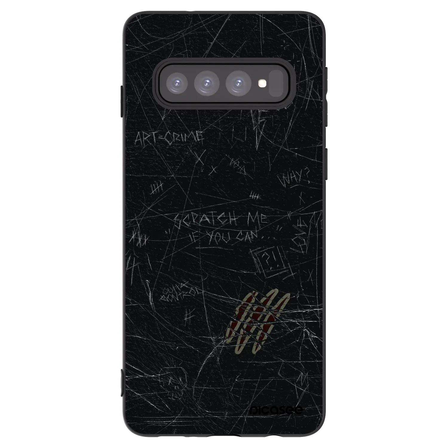 Picasee silikónový čierny obal pre Samsung Galaxy S10 G973 - SCRATCH