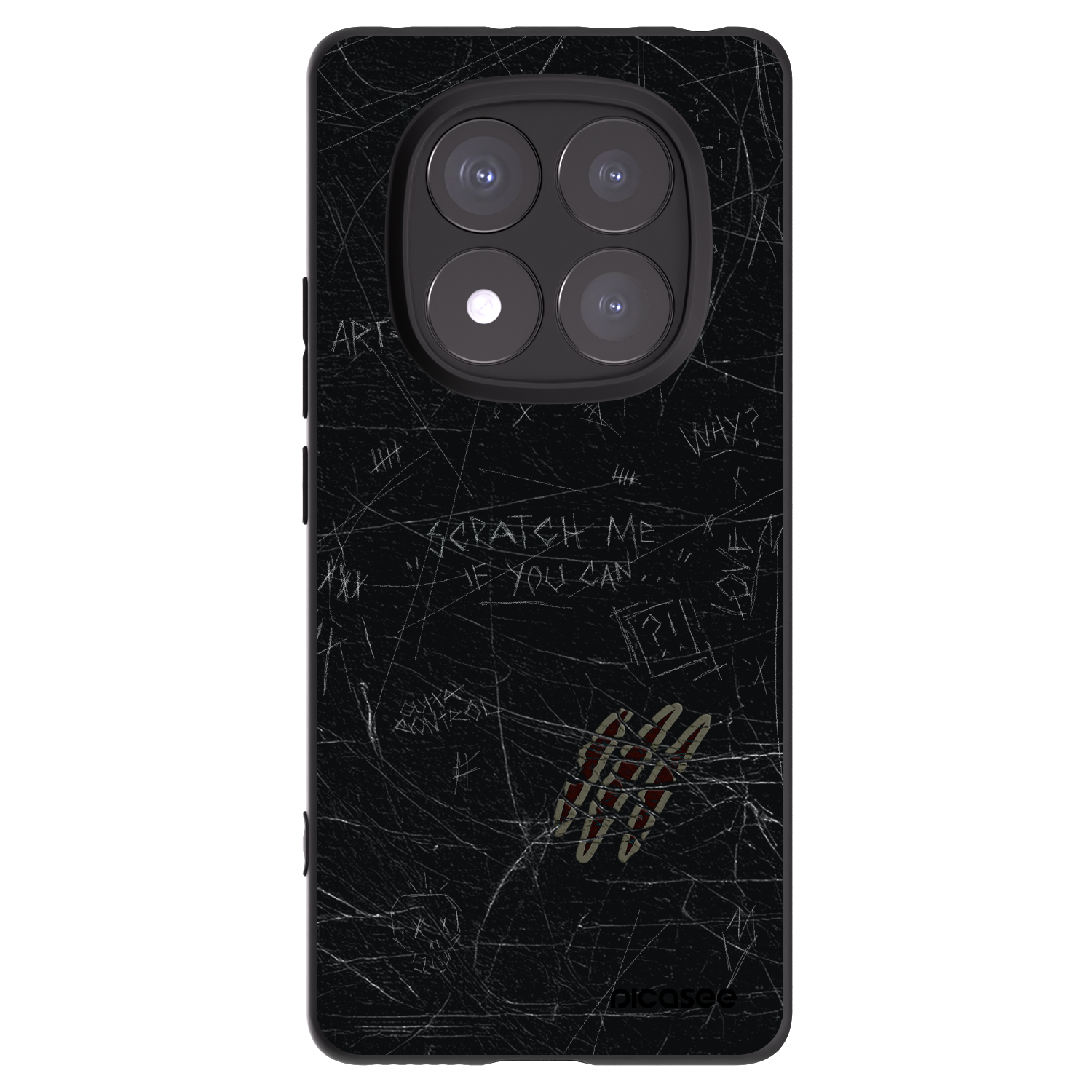 Silikónový čierny obal pre Xiaomi Redmi Note 14 Pro+ 5G - SCRATCH