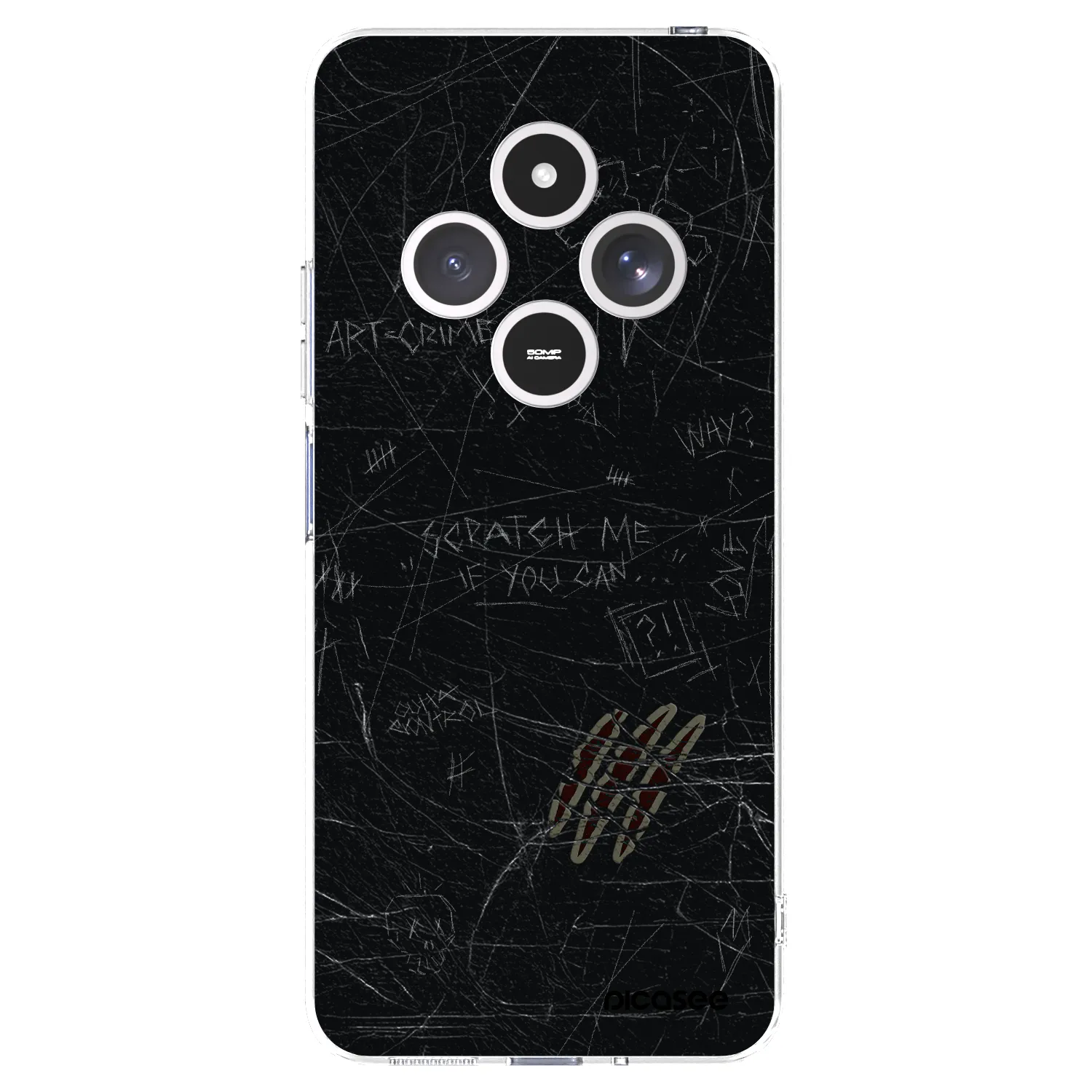 Picasee silikónový prehľadný obal pre Xiaomi Redmi 14C - SCRATCH