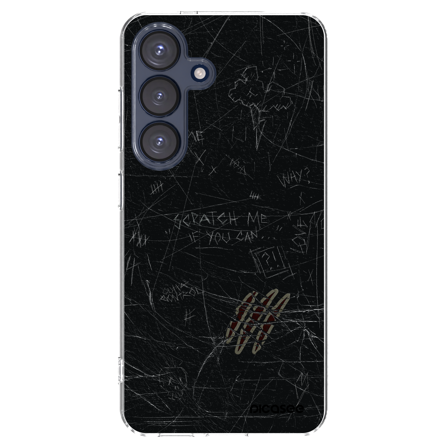 Picasee silikónový prehľadný obal pre Samsung Galaxy S25 5G - SCRATCH