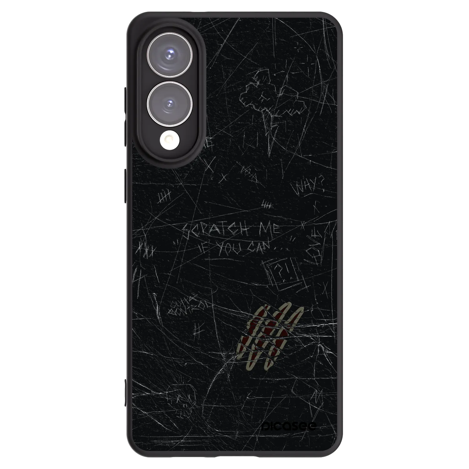 Picasee silikónový čierny obal pre Samsung Galaxy S25 Edge 5G - SCRATCH