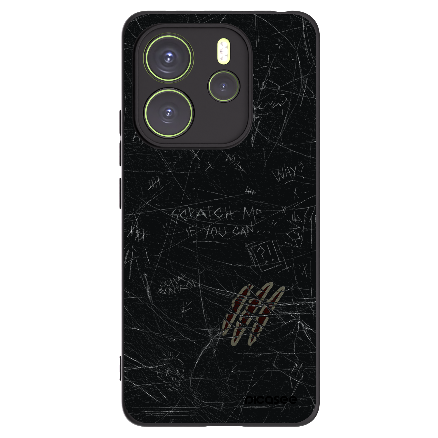 Silikónový čierny obal pre Xiaomi Redmi Note 14 4G - SCRATCH