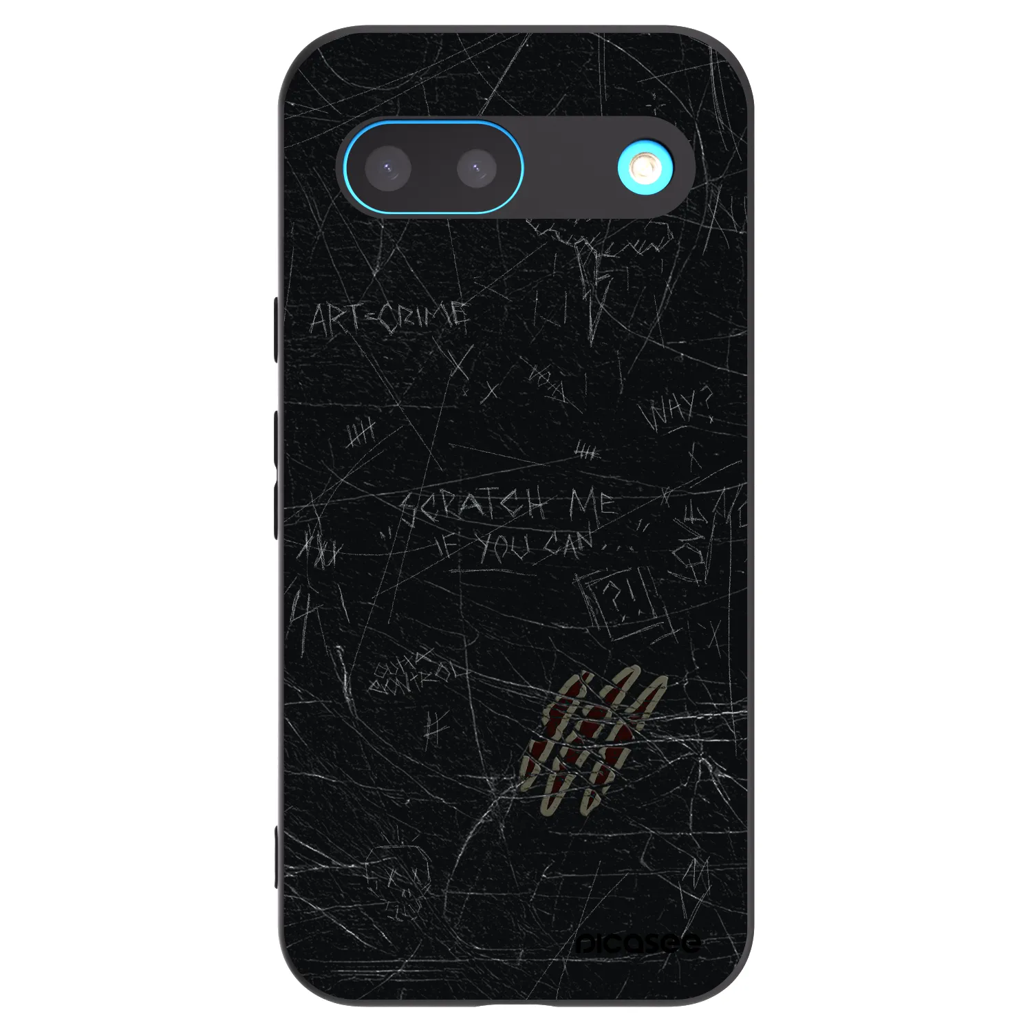 Picasee silikónový čierny obal pre Google Pixel 8 - SCRATCH