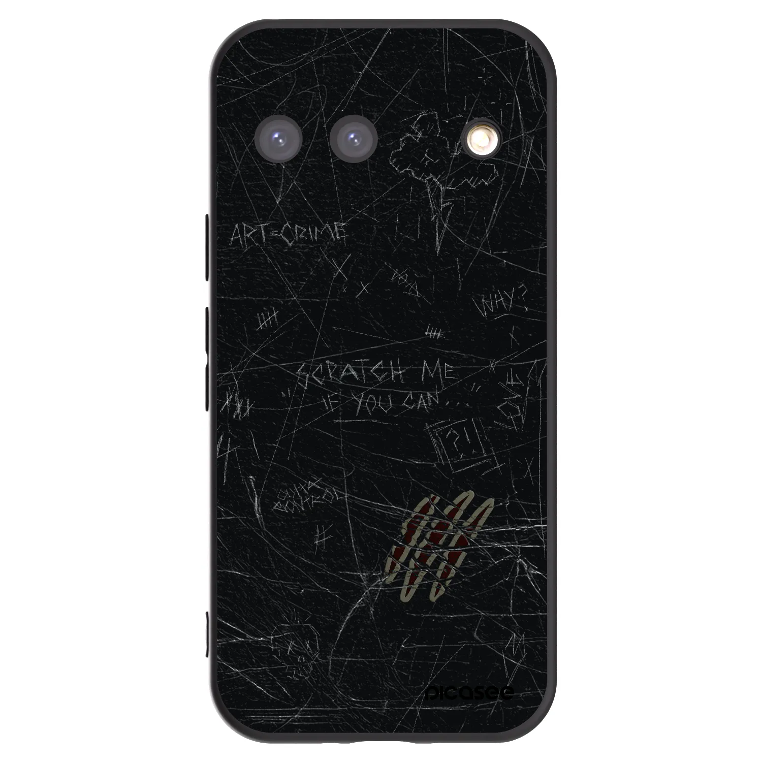 Picasee silikónový čierny obal pre Google Pixel 9 - SCRATCH