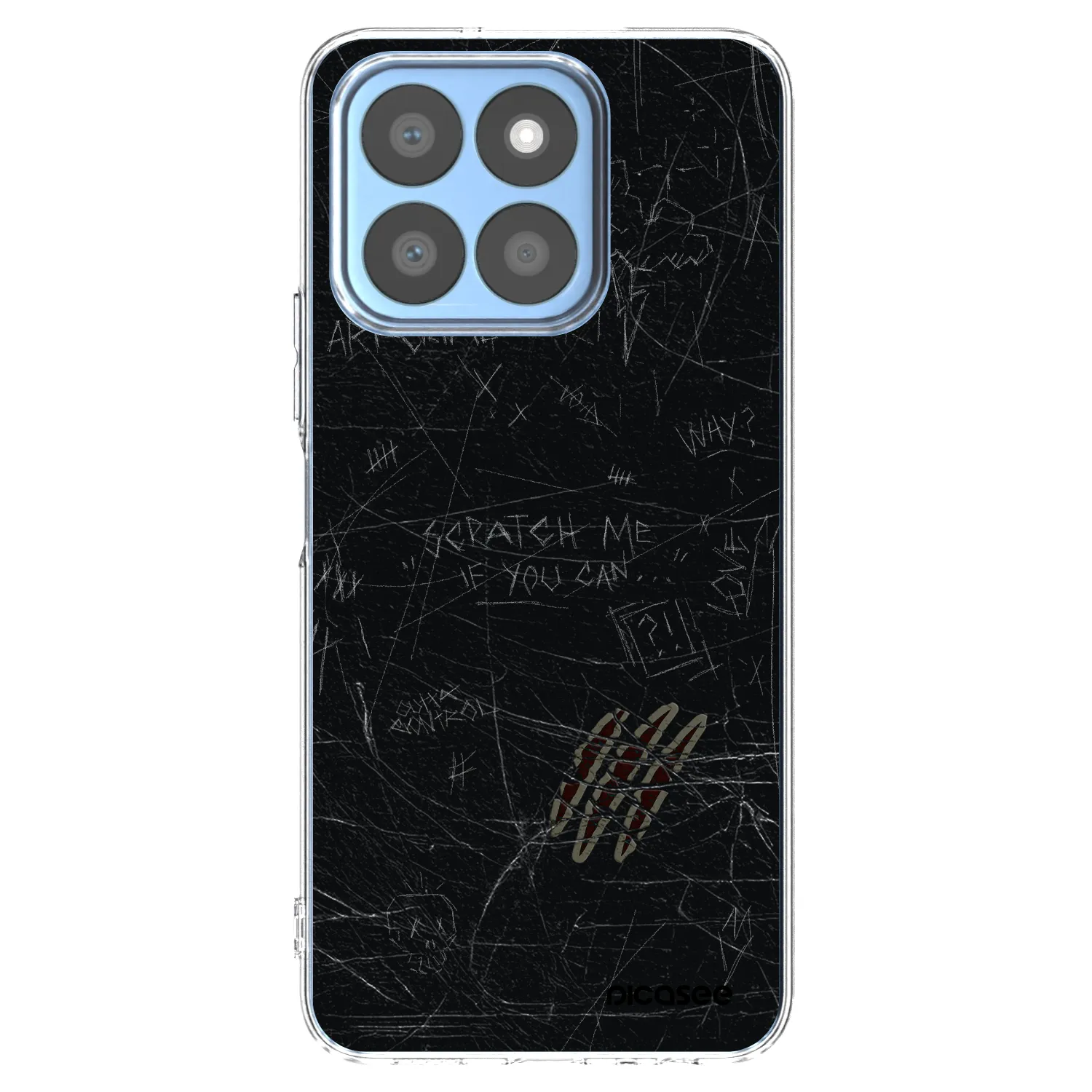 Picasee silikónový prehľadný obal pre Honor X8c - SCRATCH