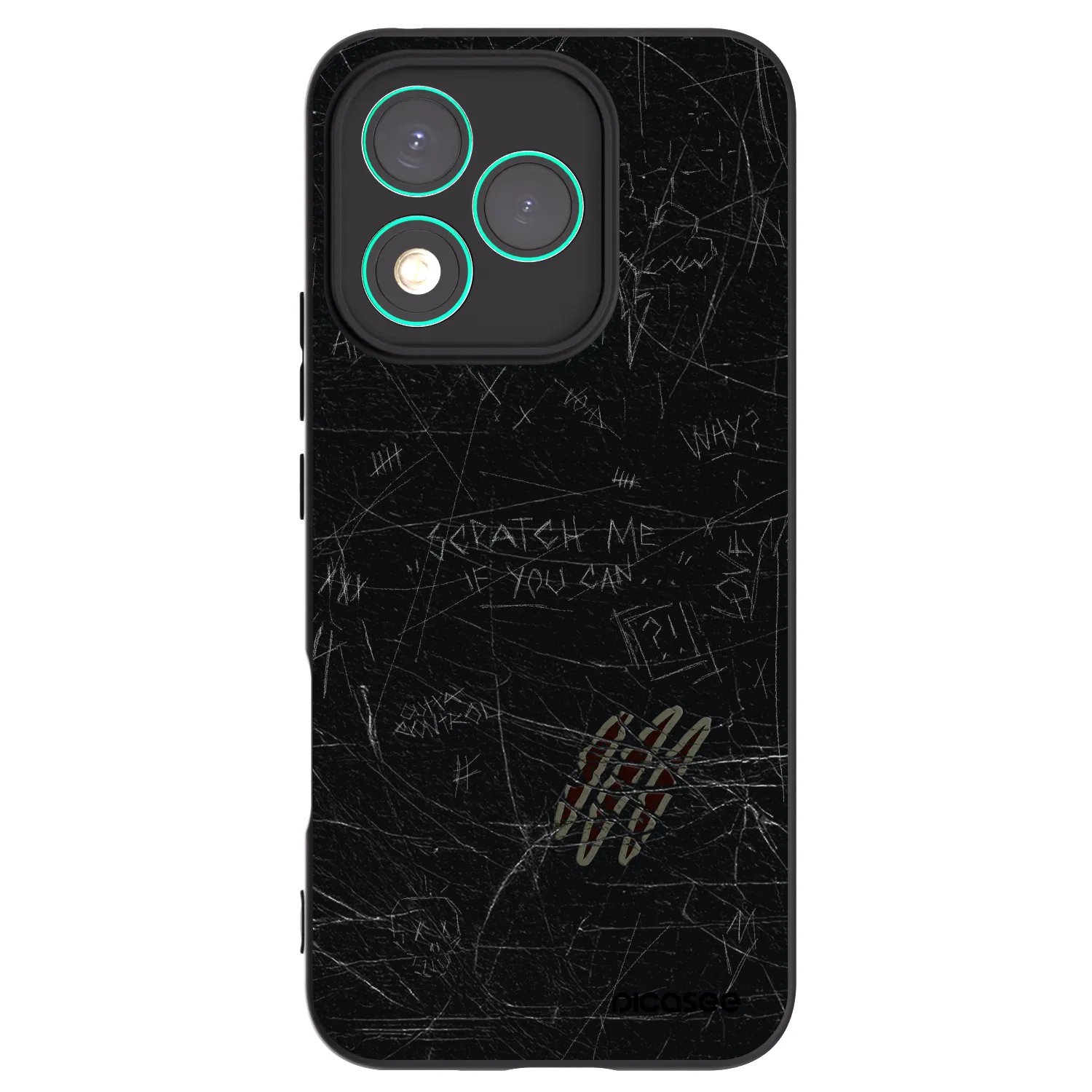 Picasee silikónový čierny obal pre Honor 400 Lite 5G - SCRATCH