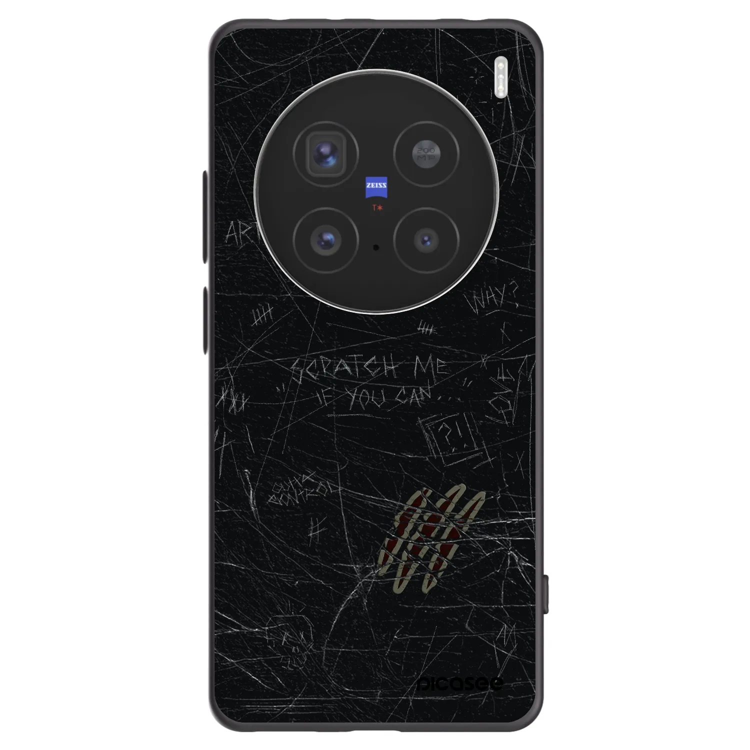 Picasee silikónový čierny obal pre Vivo X200 Pro - SCRATCH
