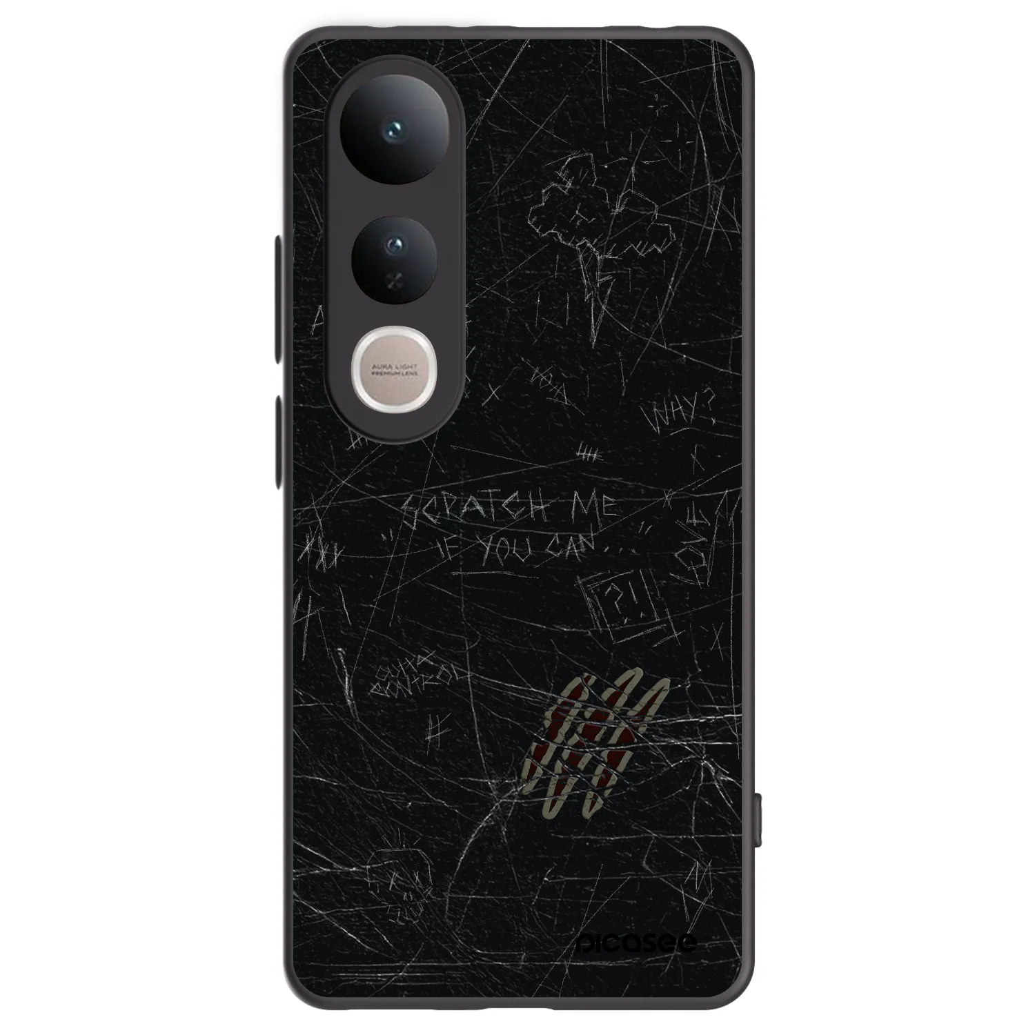 Picasee silikónový čierny obal pre Vivo V50 Lite 5G - SCRATCH