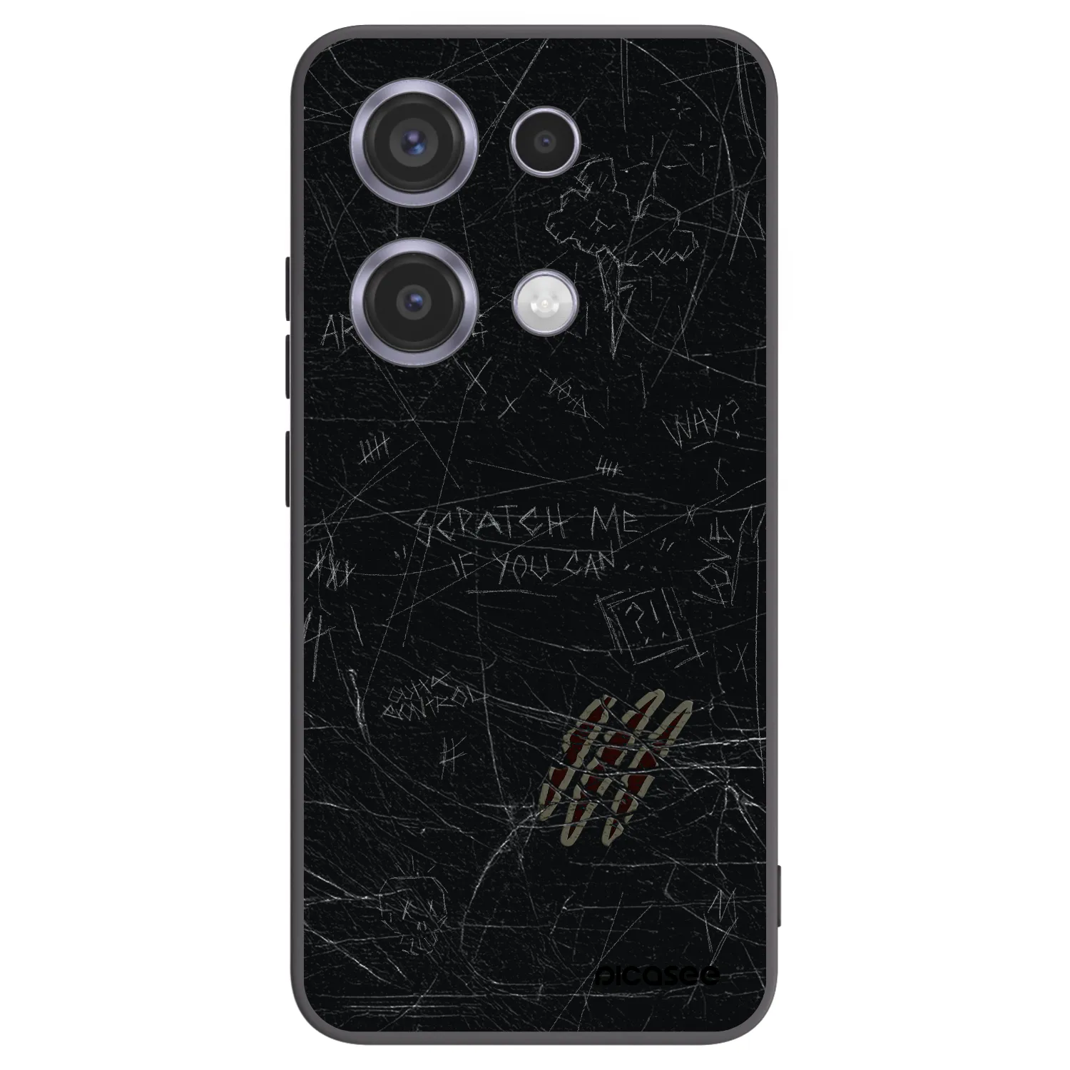 Picasee silikónový čierny obal pre Xiaomi Redmi Note 14S - SCRATCH