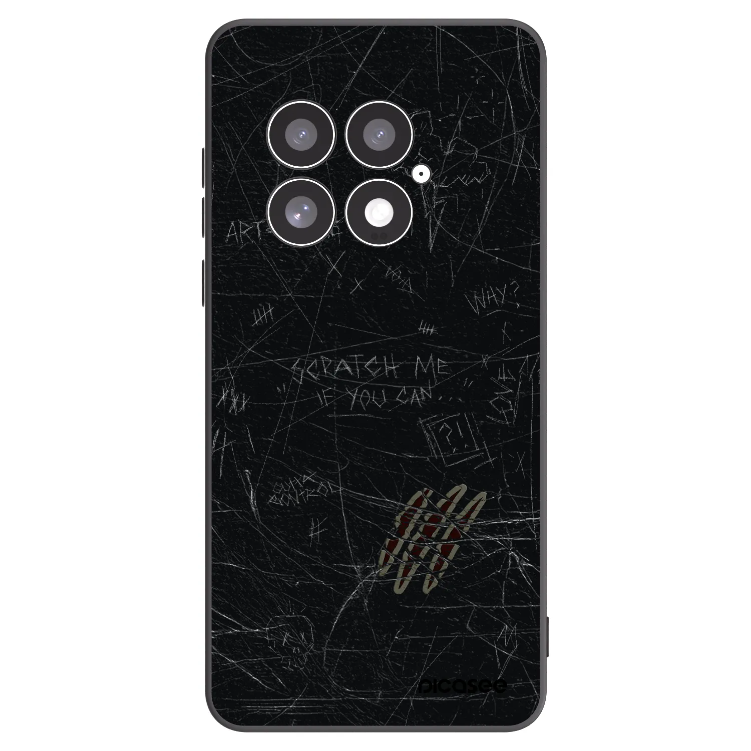 Picasee silikónový čierny obal pre OnePlus 13 5G - SCRATCH
