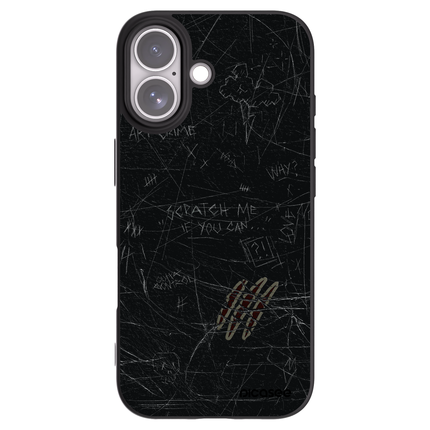 Silikónový čierny obal pre Apple iPhone 17 - SCRATCH