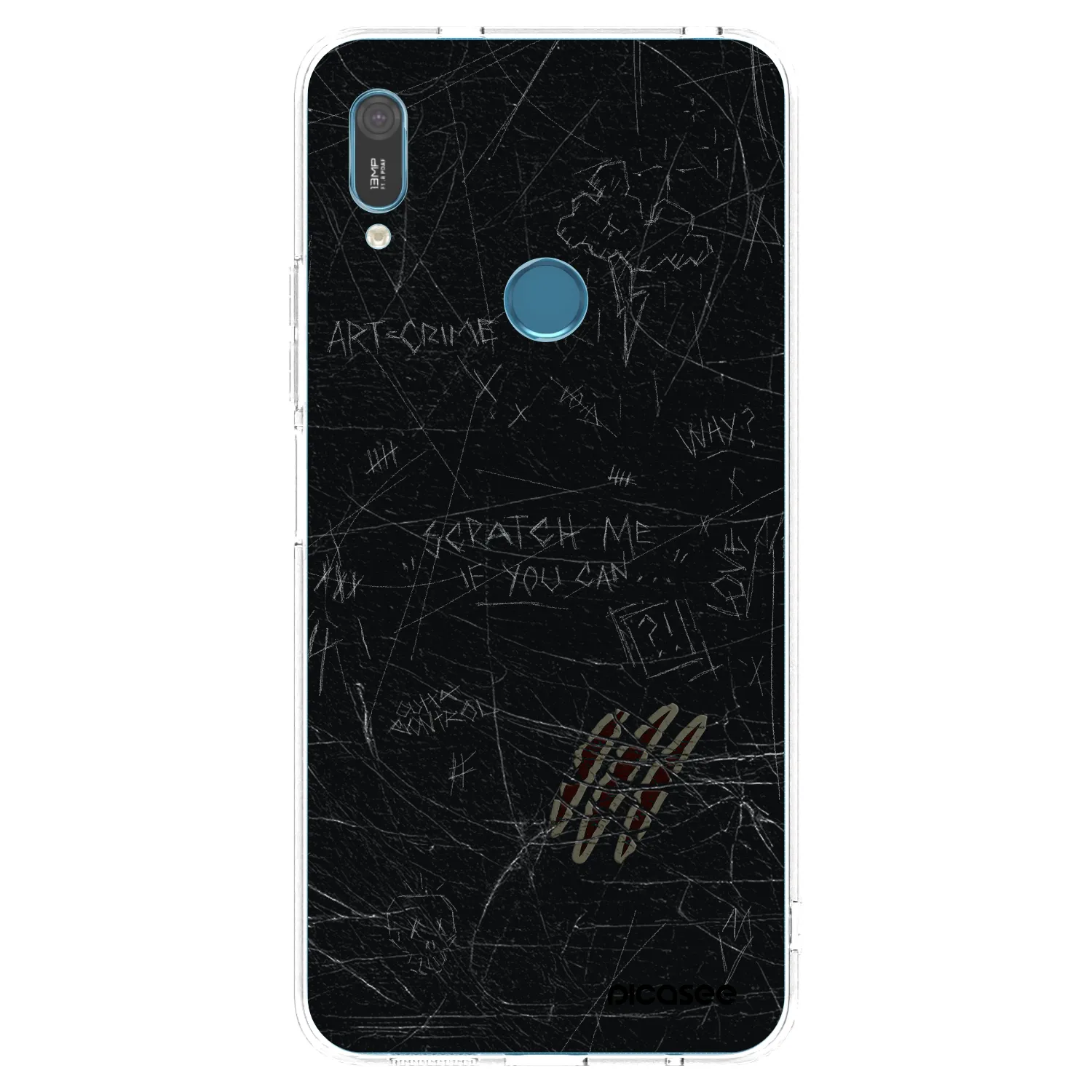 Picasee silikónový prehľadný obal pre Huawei Y6 2019 - SCRATCH