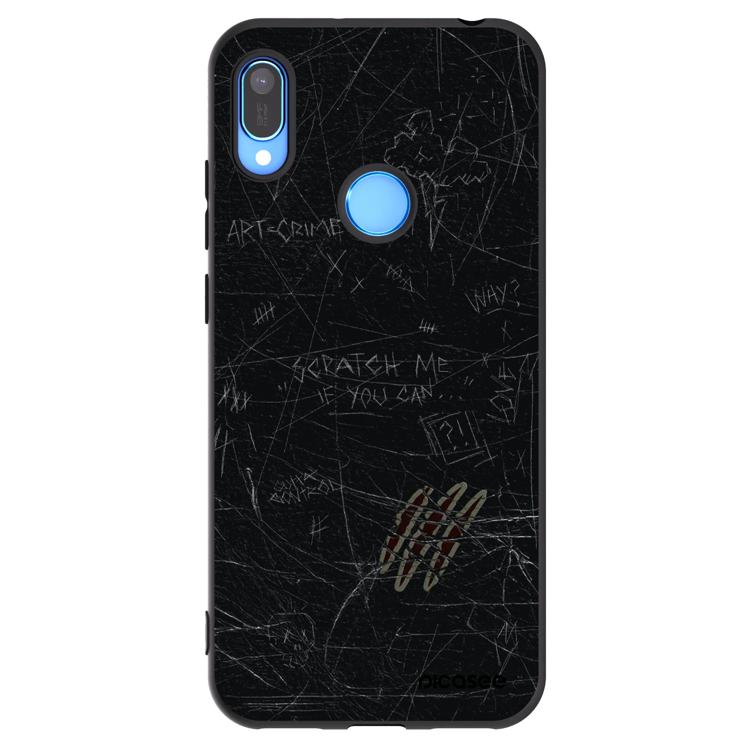 Picasee silikónový čierny obal pre Huawei Y6 2019 - SCRATCH