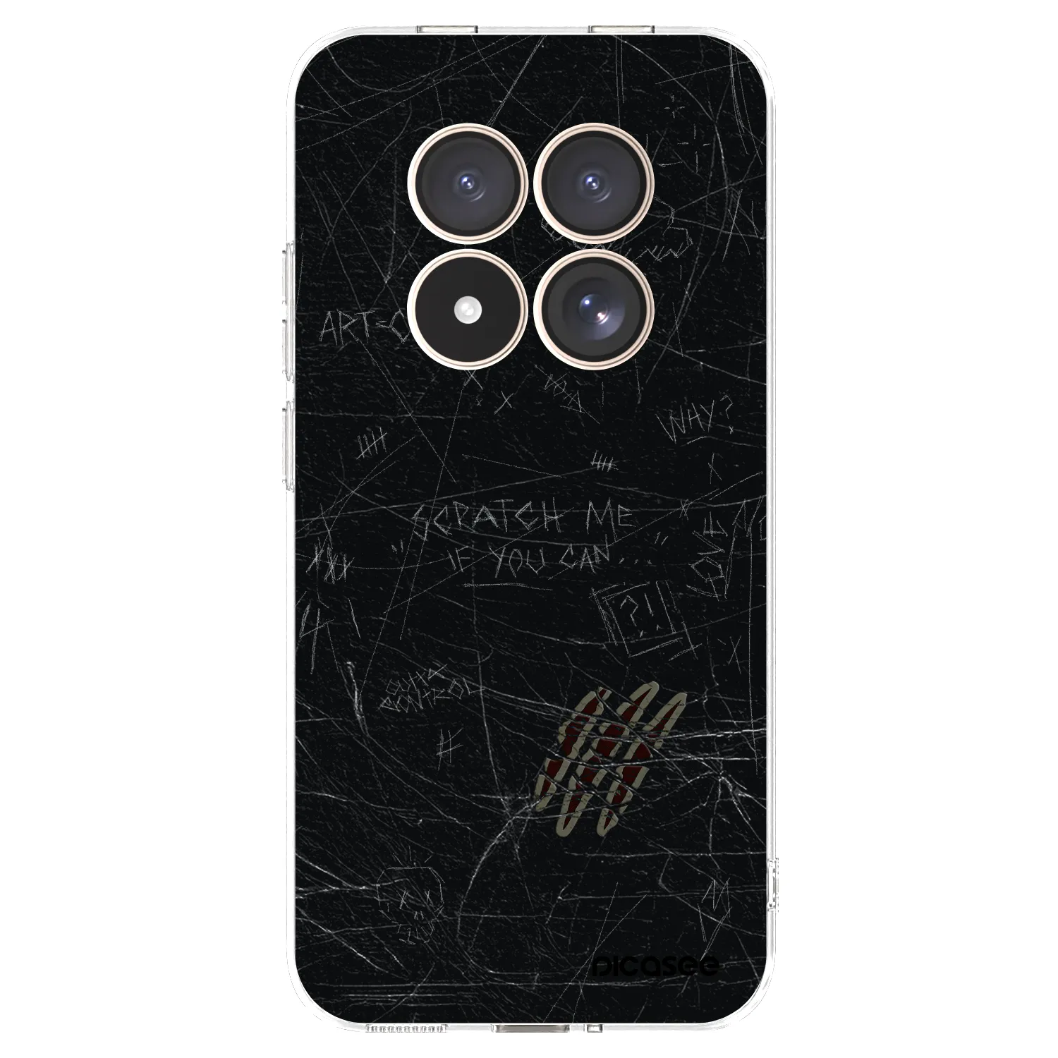 Picasee silikónový prehľadný obal pre Xiaomi Redmi Note 15 Pro 4G - SCRATCH