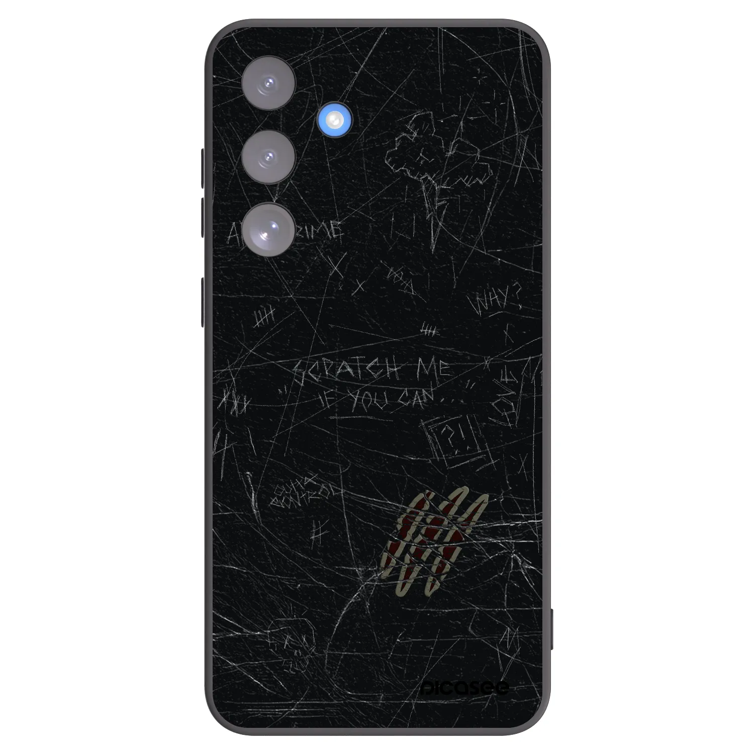 Picasee silikónový čierny obal pre Samsung Galaxy S25 FE 5G - SCRATCH