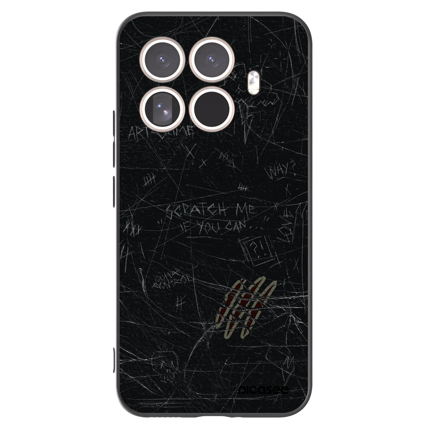 Silikónový čierny obal pre Xiaomi 15T Pro - SCRATCH
