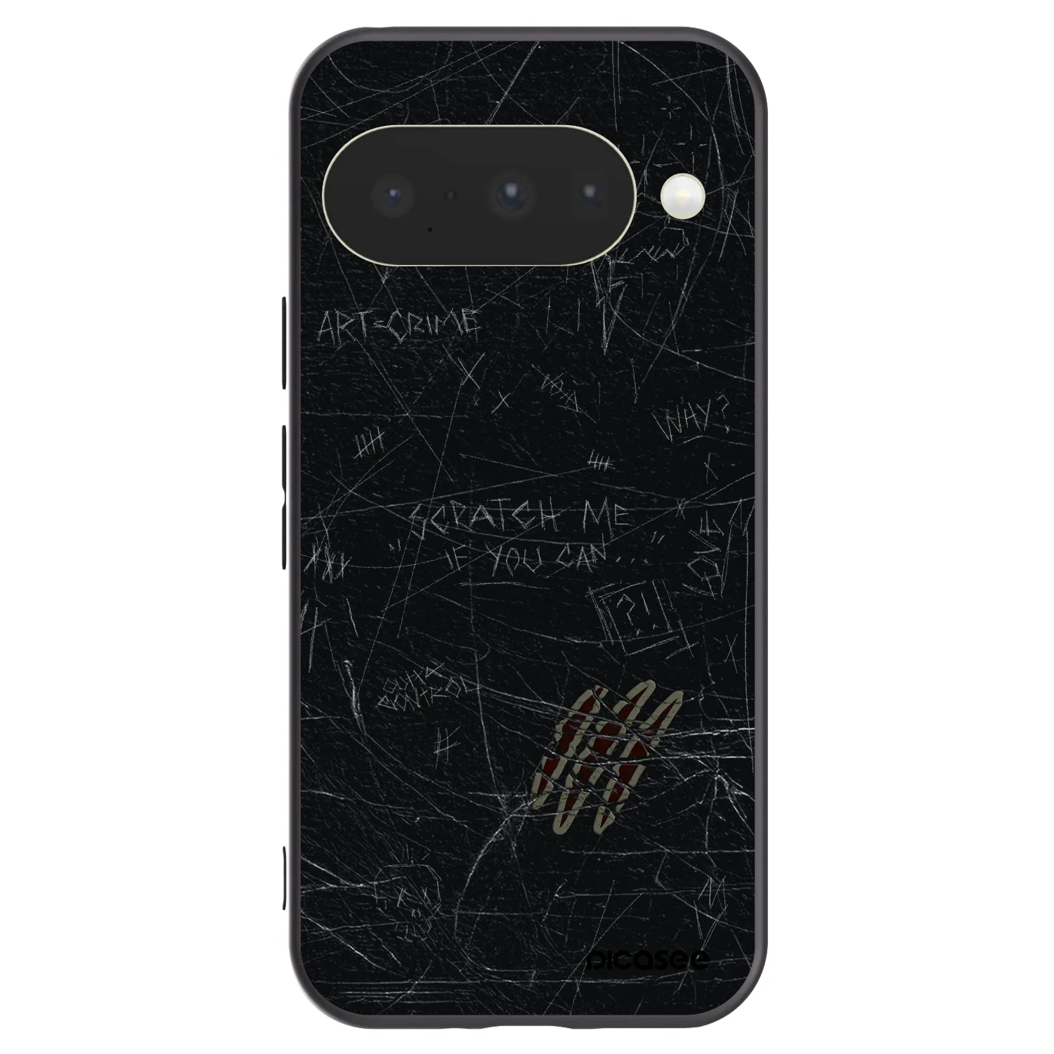 Picasee silikónový čierny obal pre Google Pixel 10 - SCRATCH