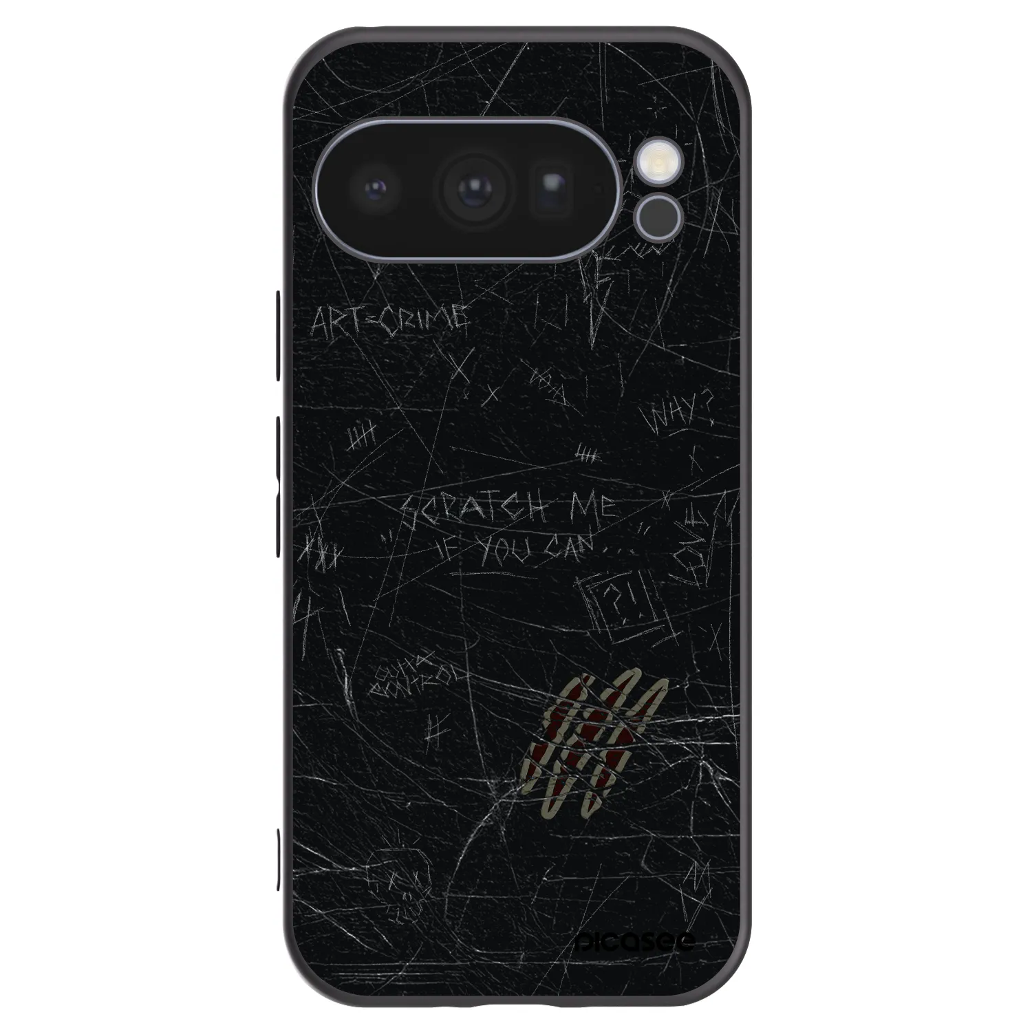 Picasee silikónový čierny obal pre Google Pixel 10 Pro - SCRATCH