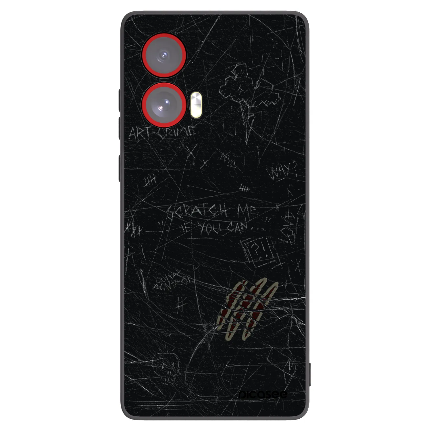 Silikónový čierny obal pre Motorola Edge 50 Fusion - SCRATCH