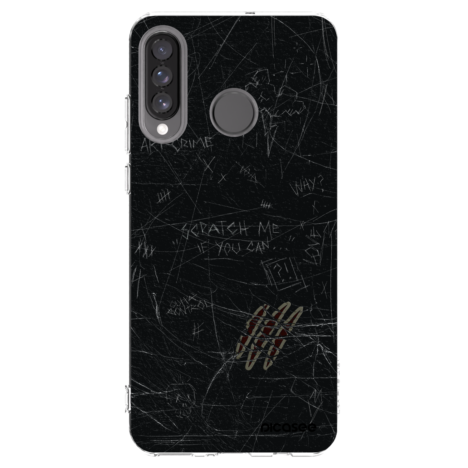 Picasee silikónový prehľadný obal pre Huawei P30 Lite - SCRATCH