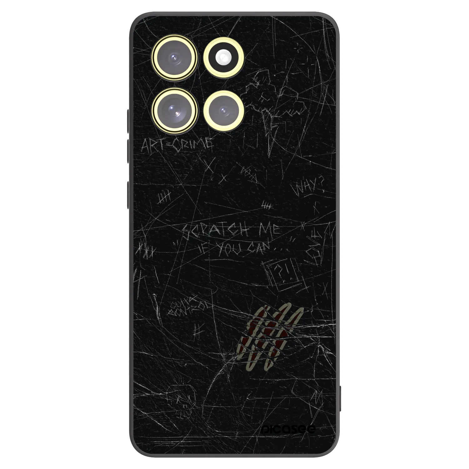 Picasee silikónový čierny obal pre Motorola Moto G86 Power 5G - SCRATCH