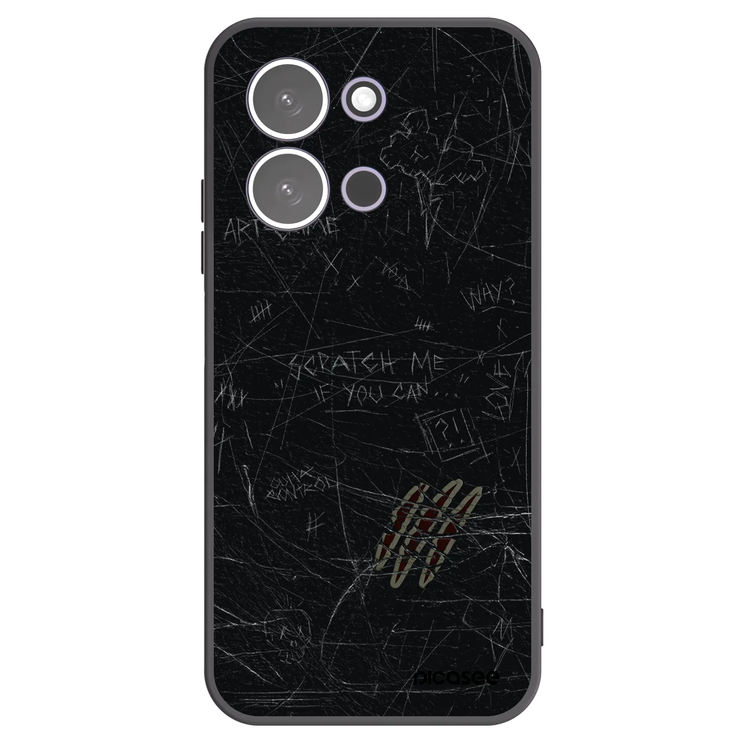 Picasee silikónový čierny obal pre Xiaomi Redmi 15C 5G - SCRATCH