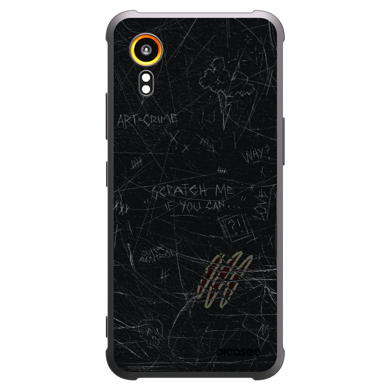 Picasee silikónový čierny obal pre Samsung Galaxy Xcover 7 - SCRATCH