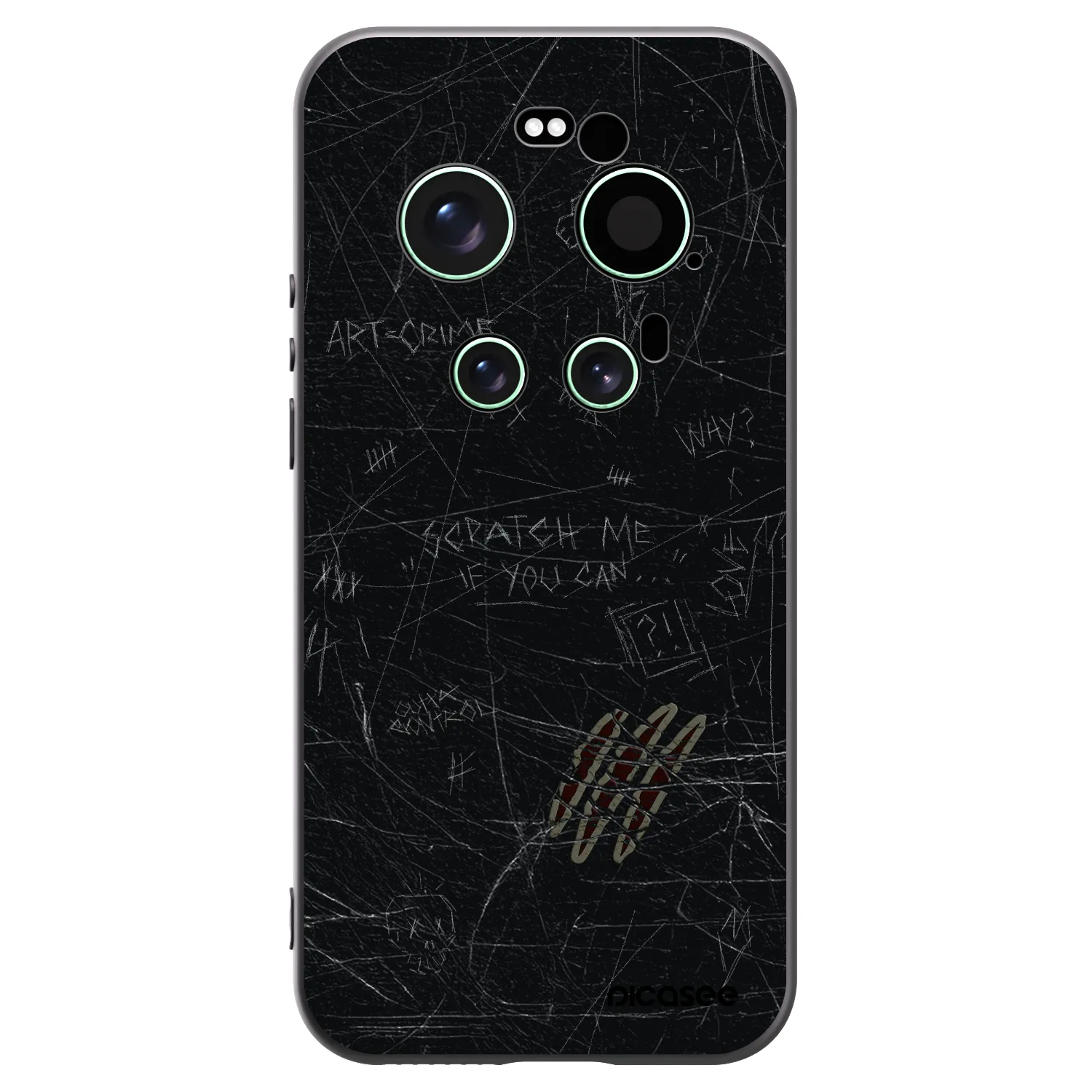 Picasee silikónový čierny obal pre Xiaomi 17 Ultra - SCRATCH