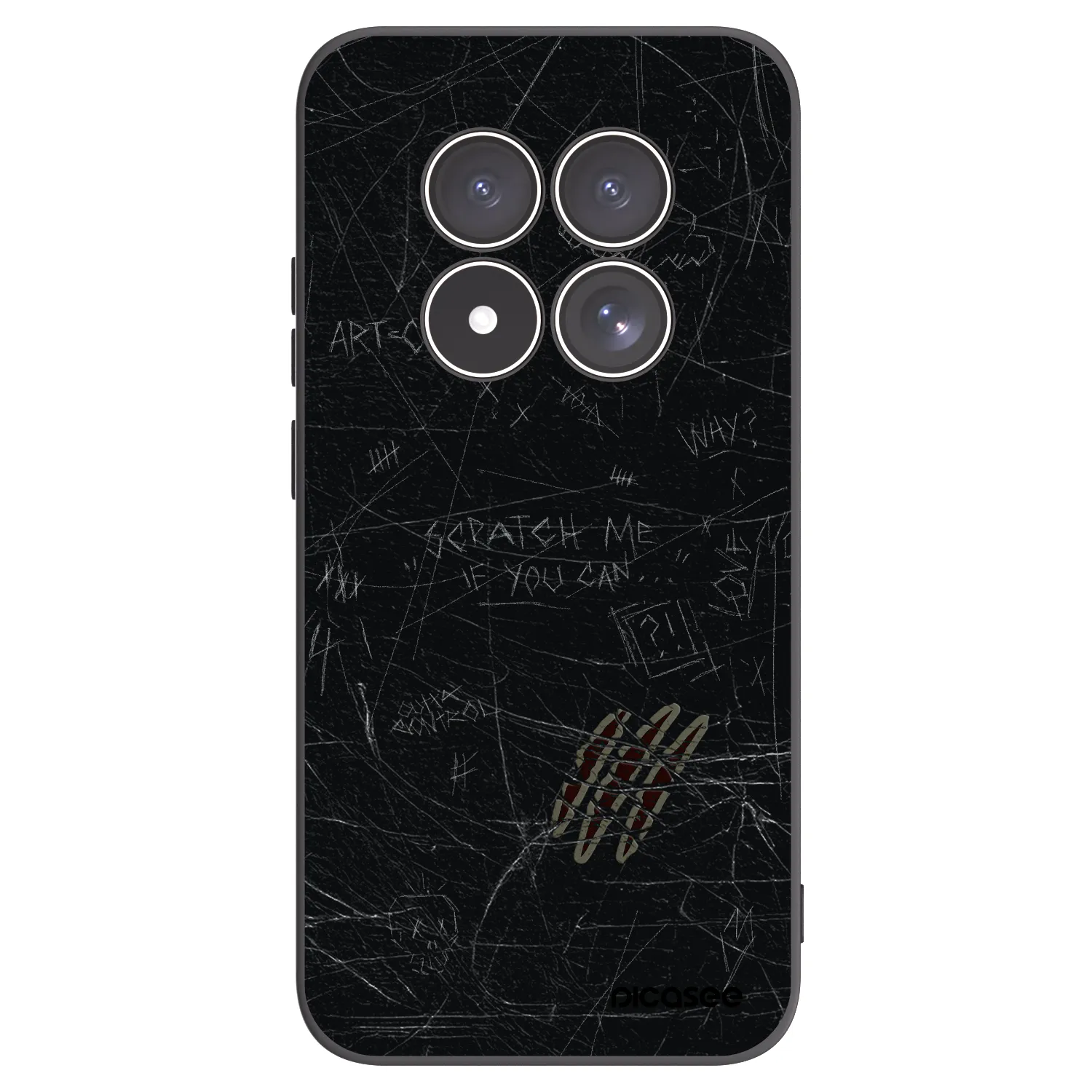 Picasee silikónový čierny obal pre Xiaomi Redmi Note 15 Pro 5G - SCRATCH