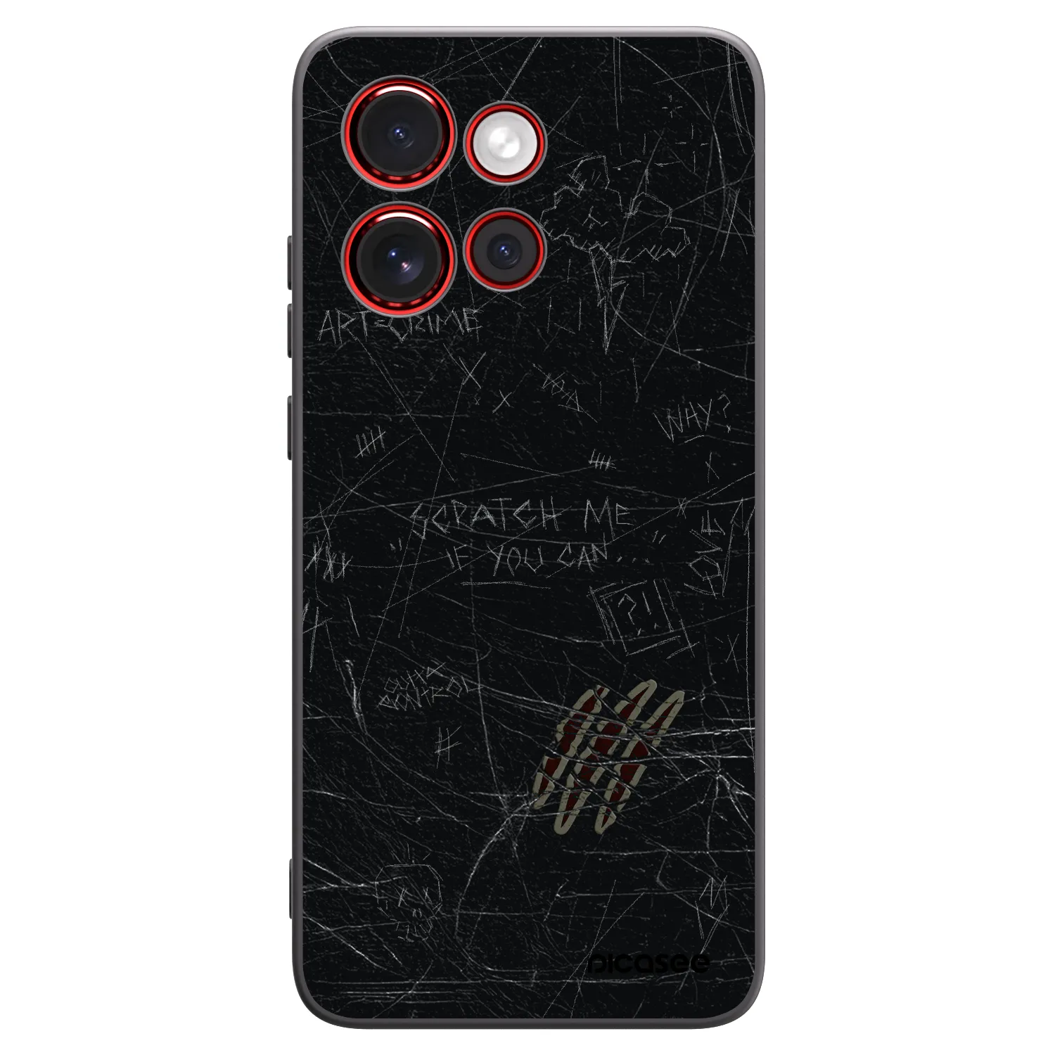 Picasee silikónový čierny obal pre Motorola Edge 60 Neo 5G - SCRATCH