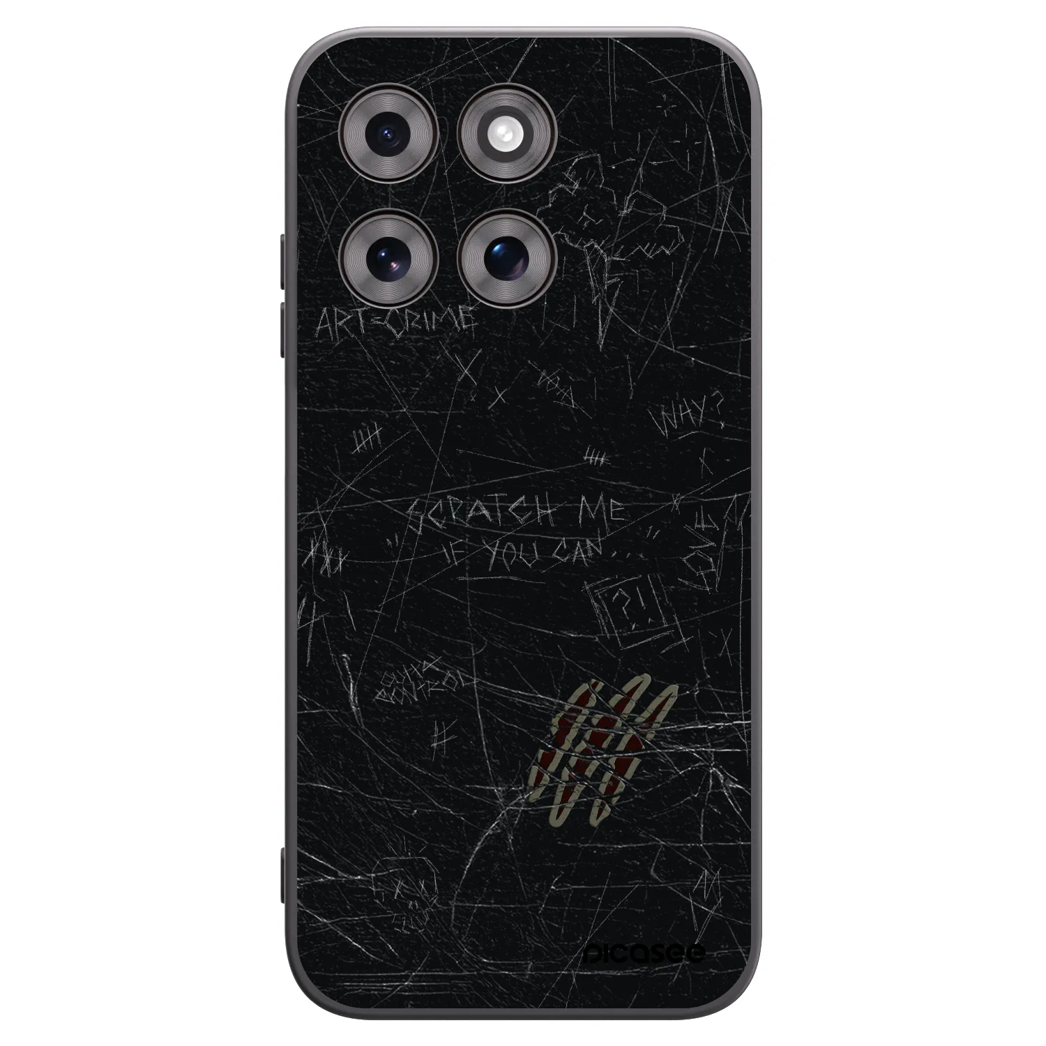 Picasee silikónový čierny obal pre Motorola Moto G77 - SCRATCH