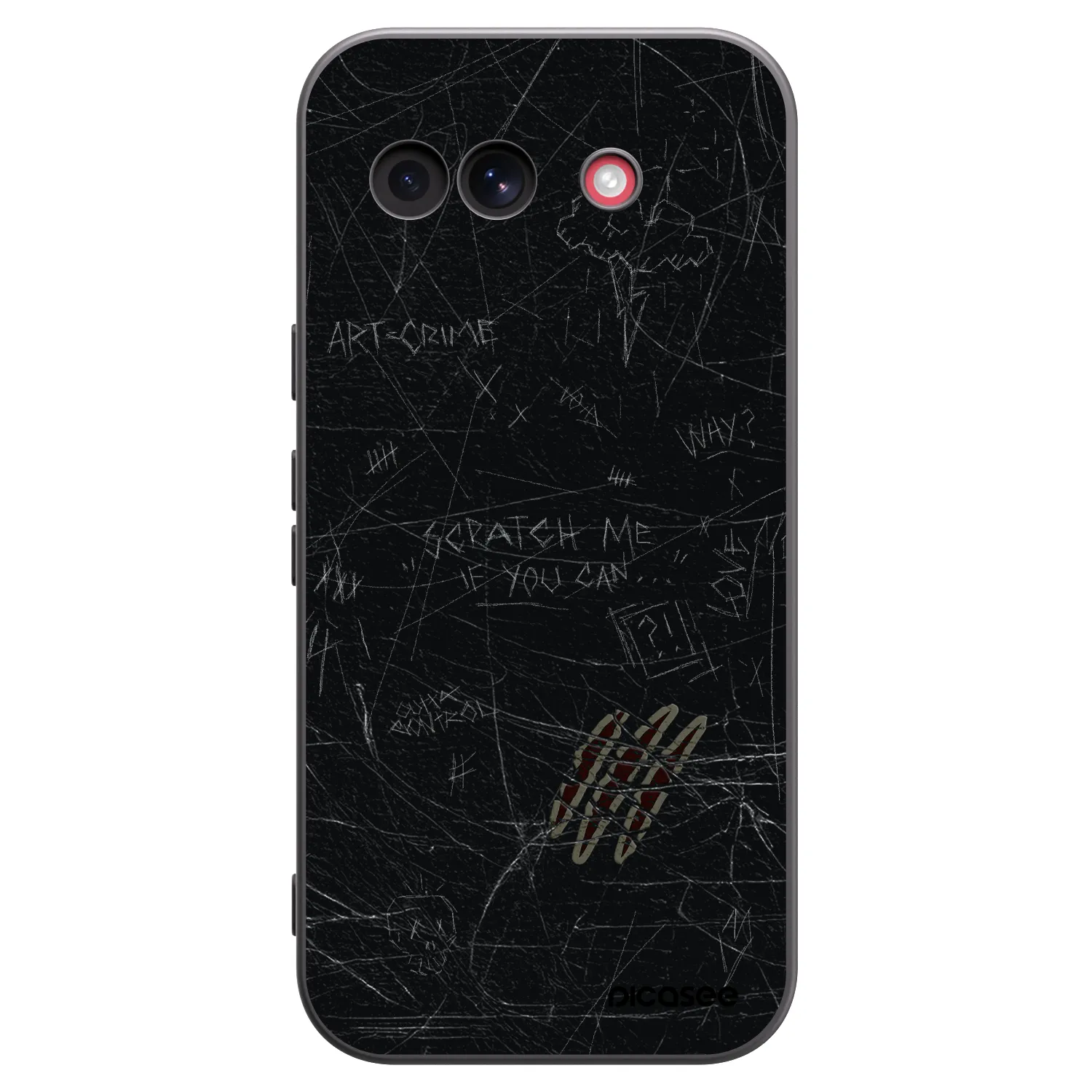 Picasee silikónový čierny obal pre Google Pixel 10a - SCRATCH