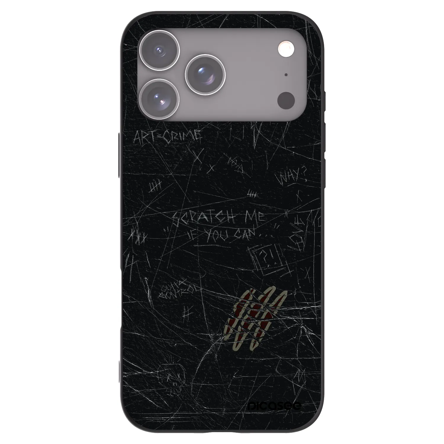 Picasee silikónový čierny obal pre Apple iPhone 18 Pro Max - SCRATCH