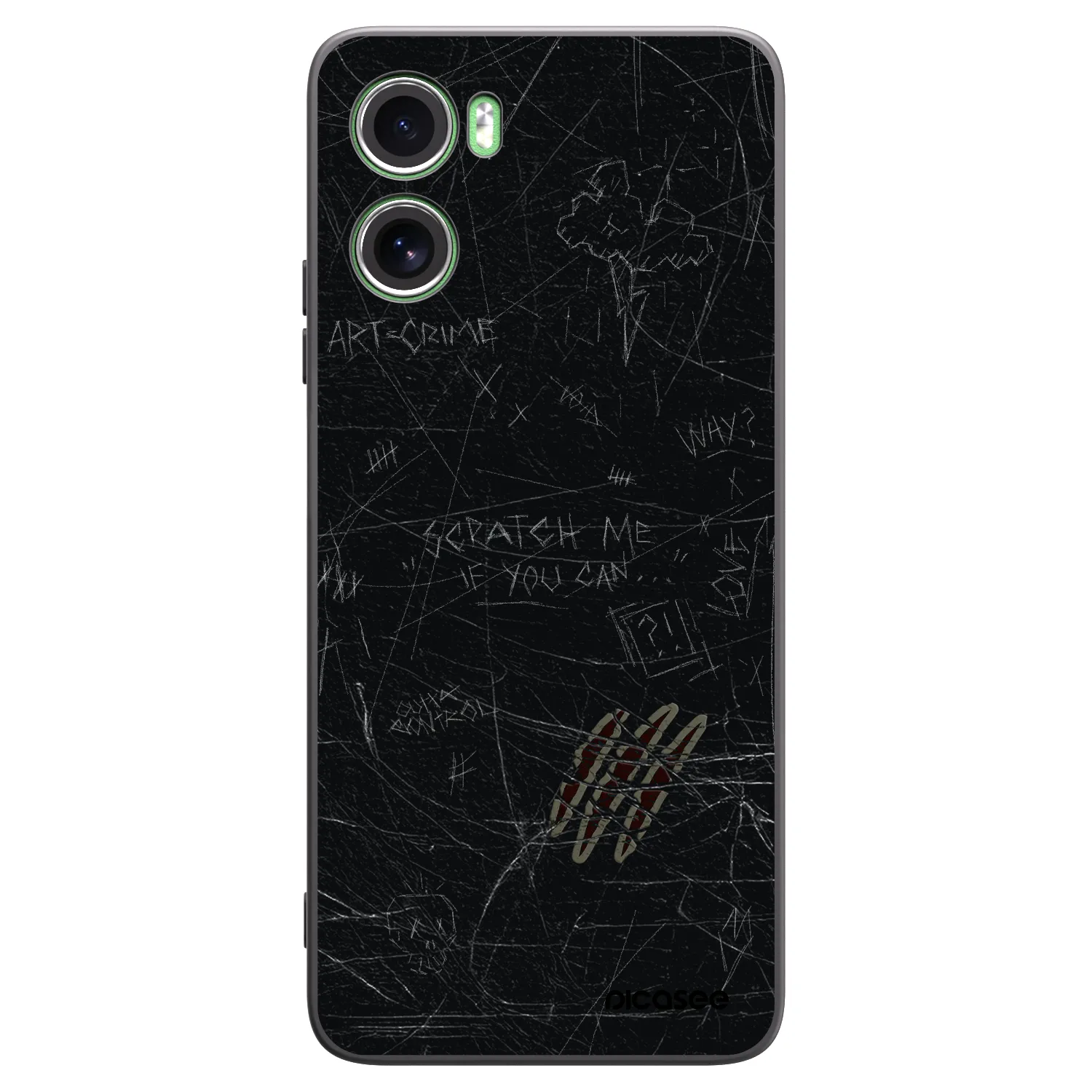 Picasee silikónový čierny obal pre Motorola Moto G06 - SCRATCH