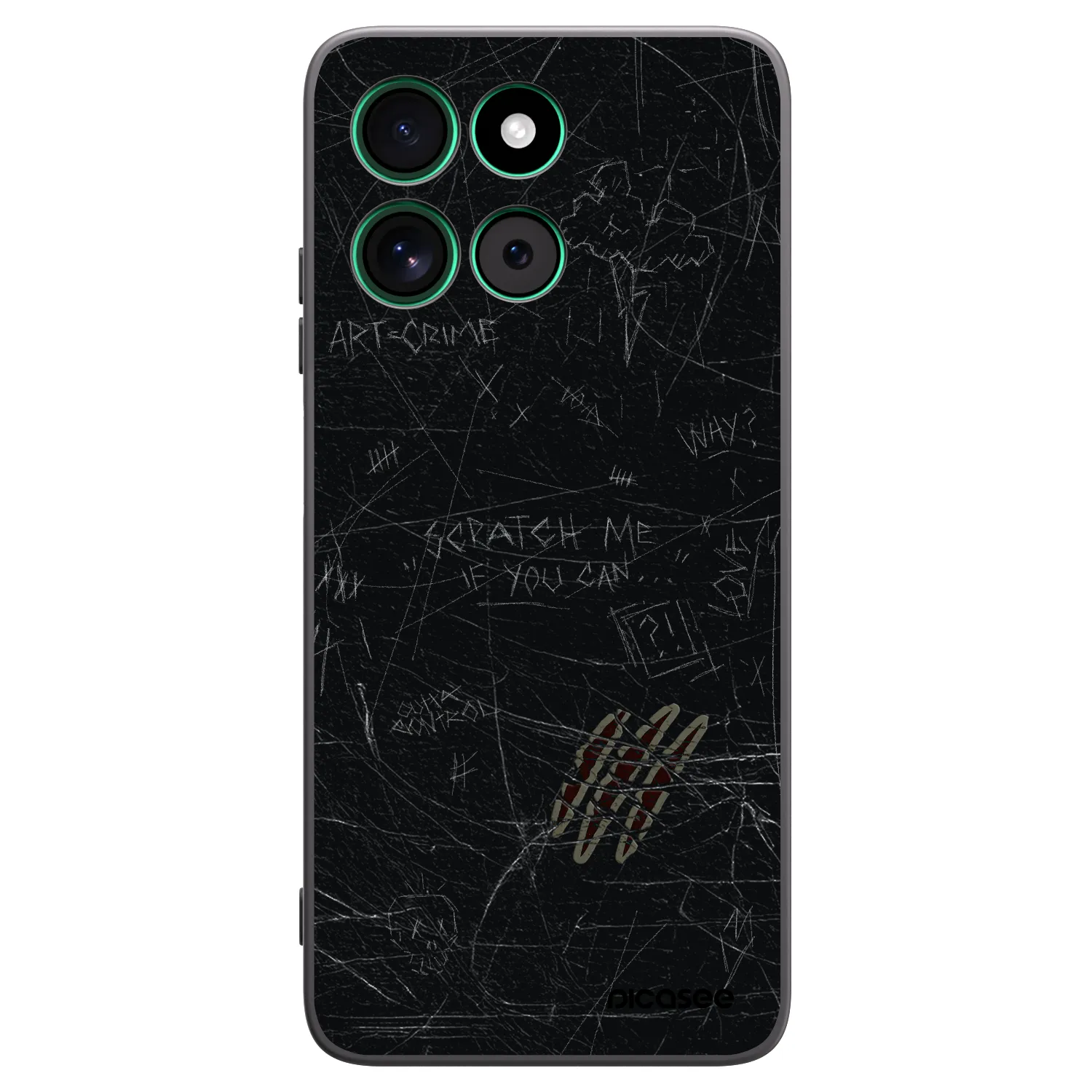 Picasee silikónový čierny obal pre Motorola Moto G57 Power - SCRATCH