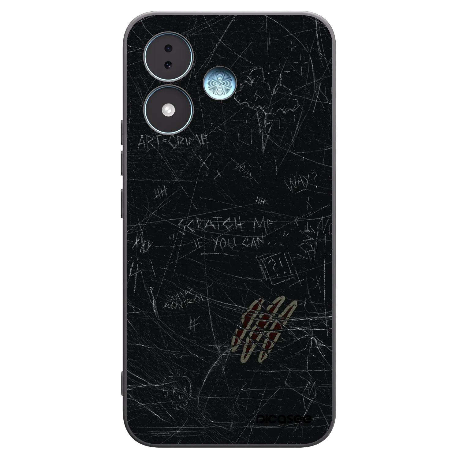 Picasee silikónový čierny obal pre Xiaomi Redmi Note 17 5G - SCRATCH