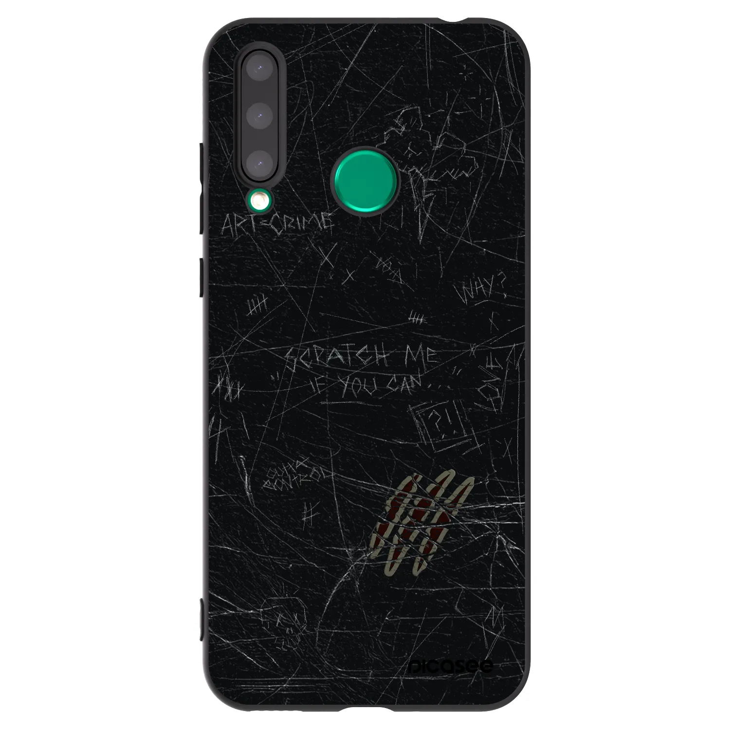Picasee silikónový čierny obal pre Honor 20 Lite - SCRATCH