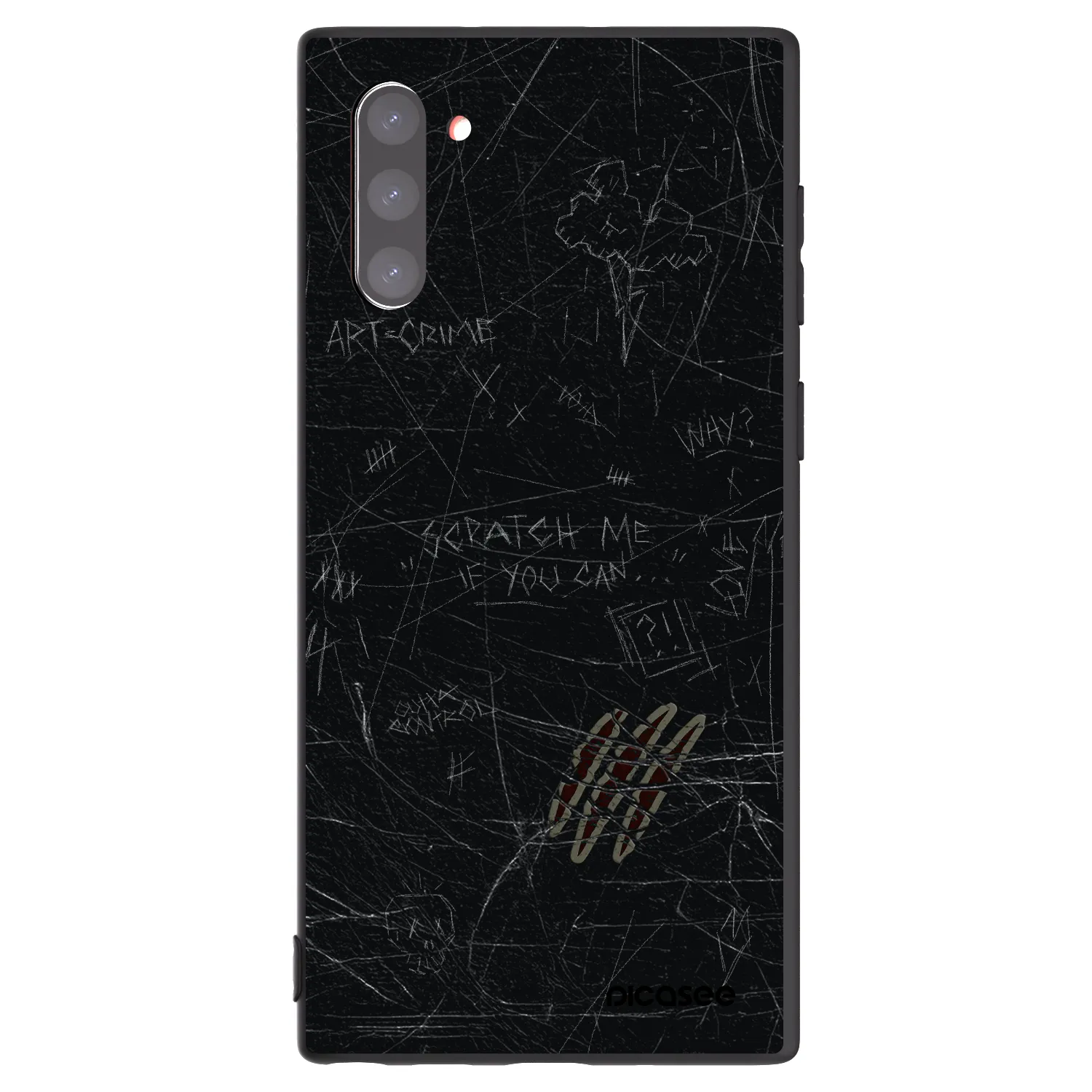 Picasee silikónový čierny obal pre Samsung Galaxy Note 10 N970F - SCRATCH