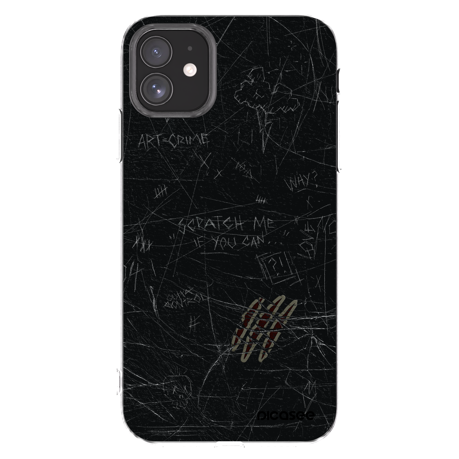 Picasee silikónový prehľadný obal pre Apple iPhone 11 - SCRATCH