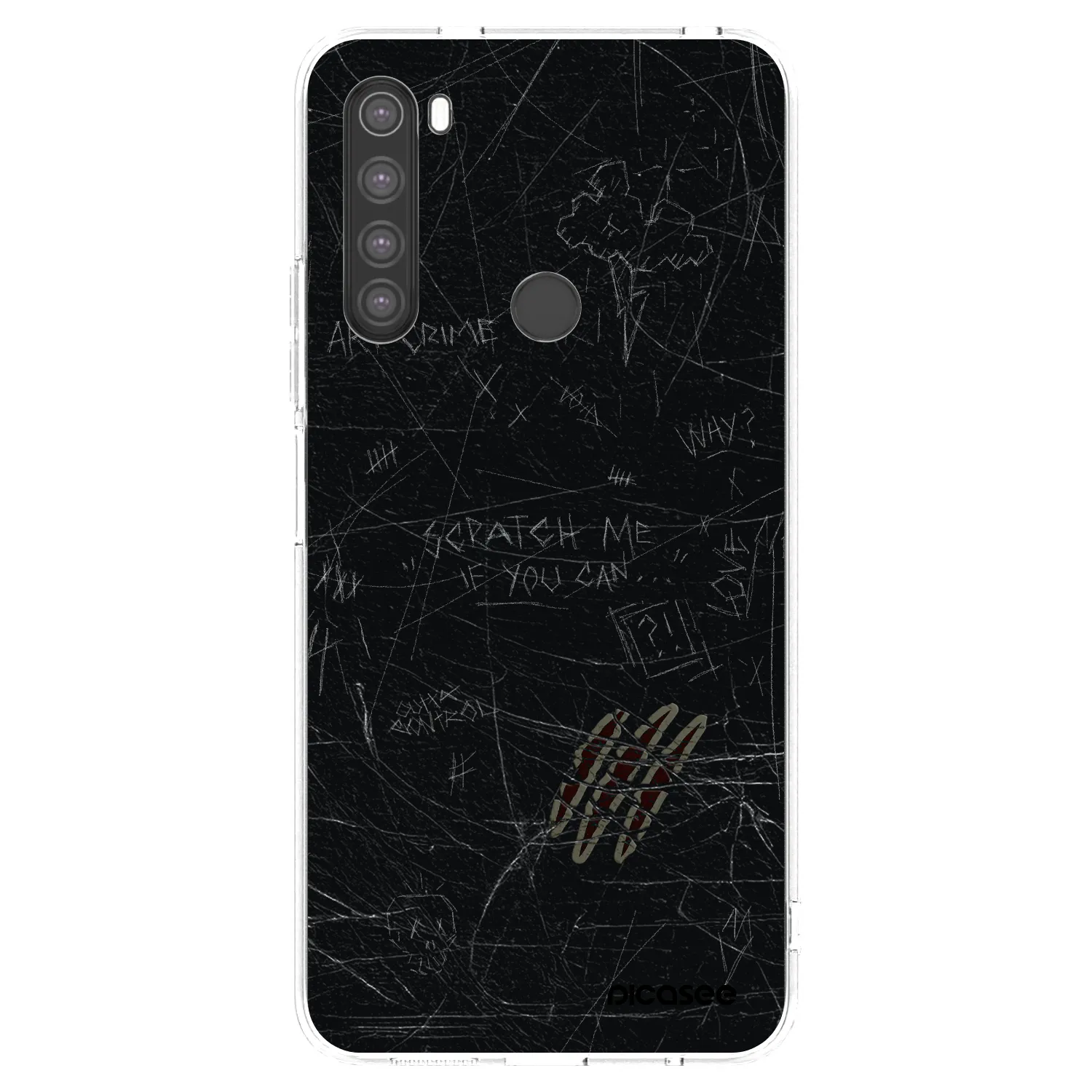 Picasee silikónový prehľadný obal pre Xiaomi Redmi Note 8 - SCRATCH